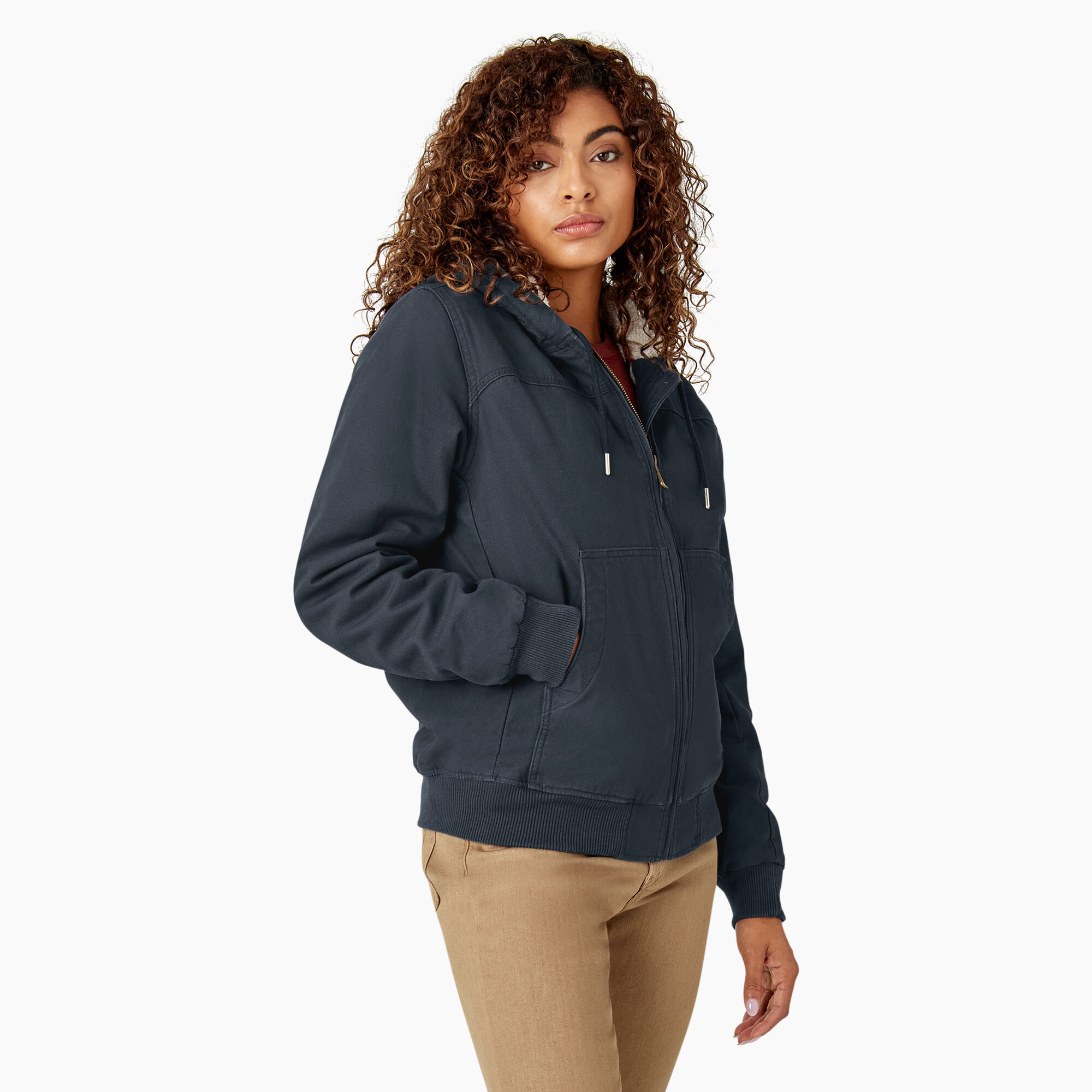 Women's Fleece Lined Duck Canvas Jacket