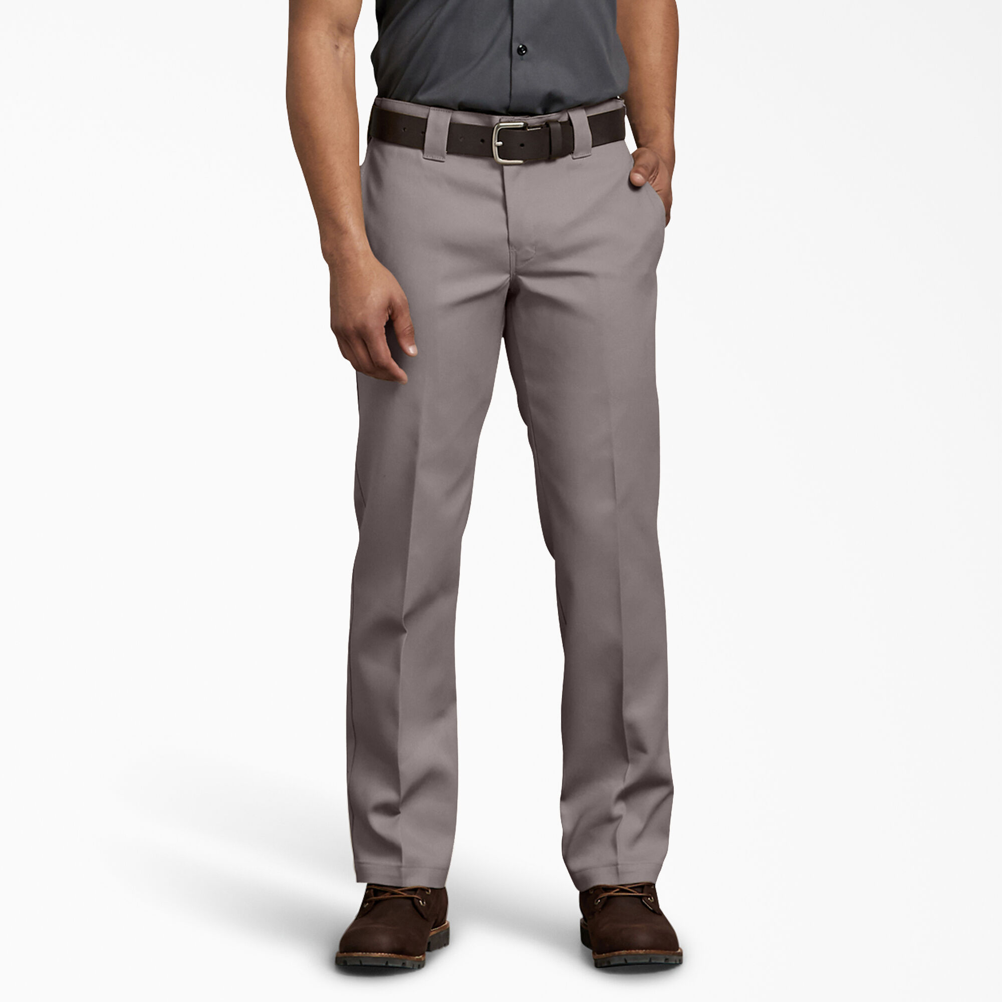 Slim Fit Straight Leg Work Pants