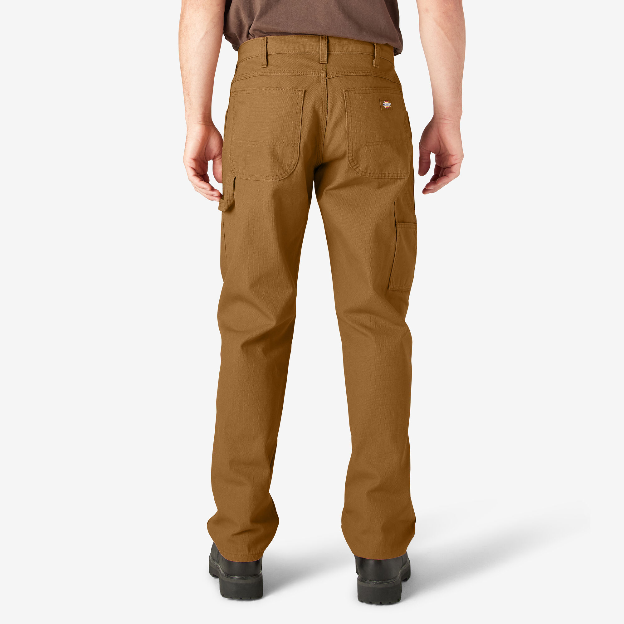 Relaxed Fit Heavyweight Duck Carpenter Pants, Rinsed Brown Duck