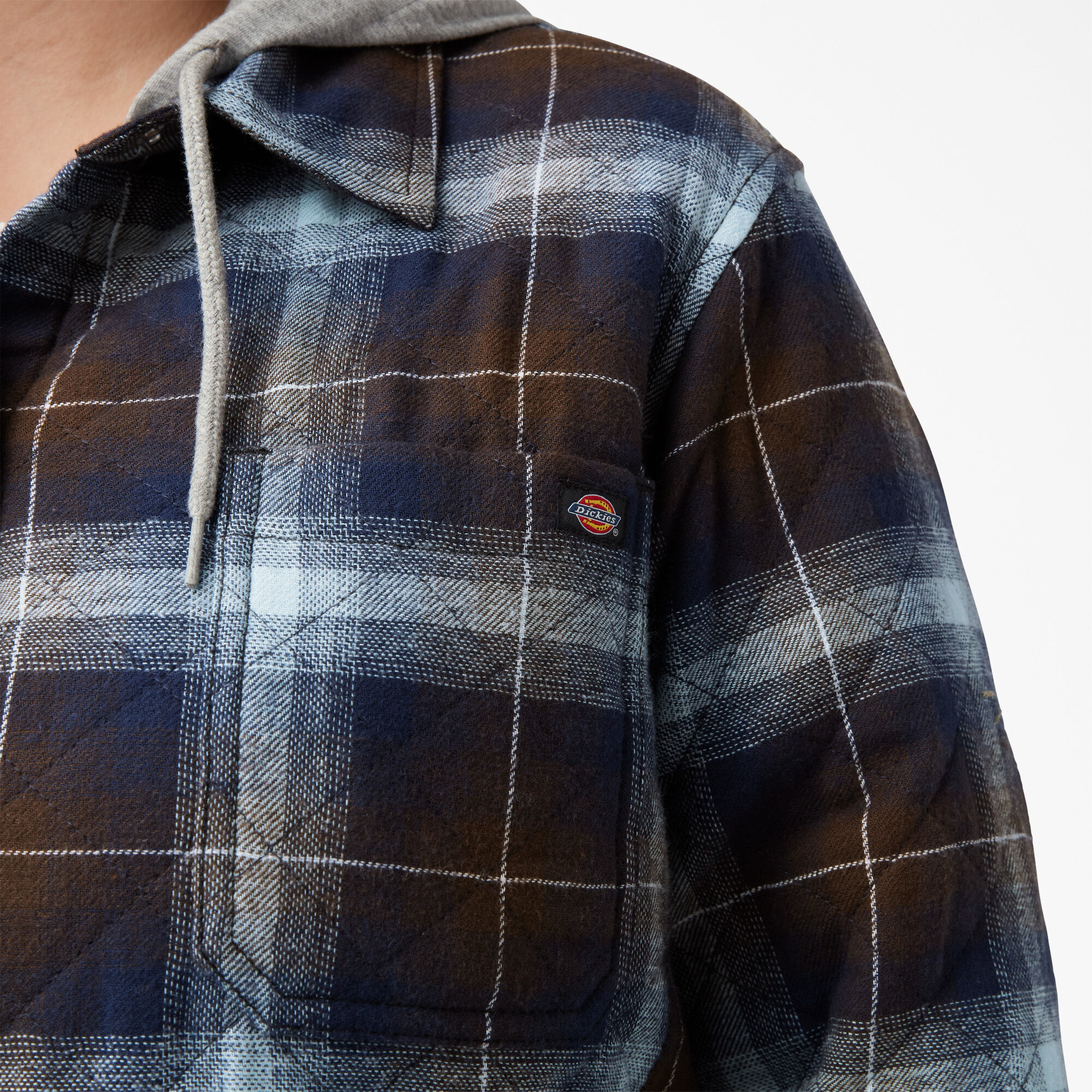 Women’s Plus Flannel Hooded Shirt Jacket