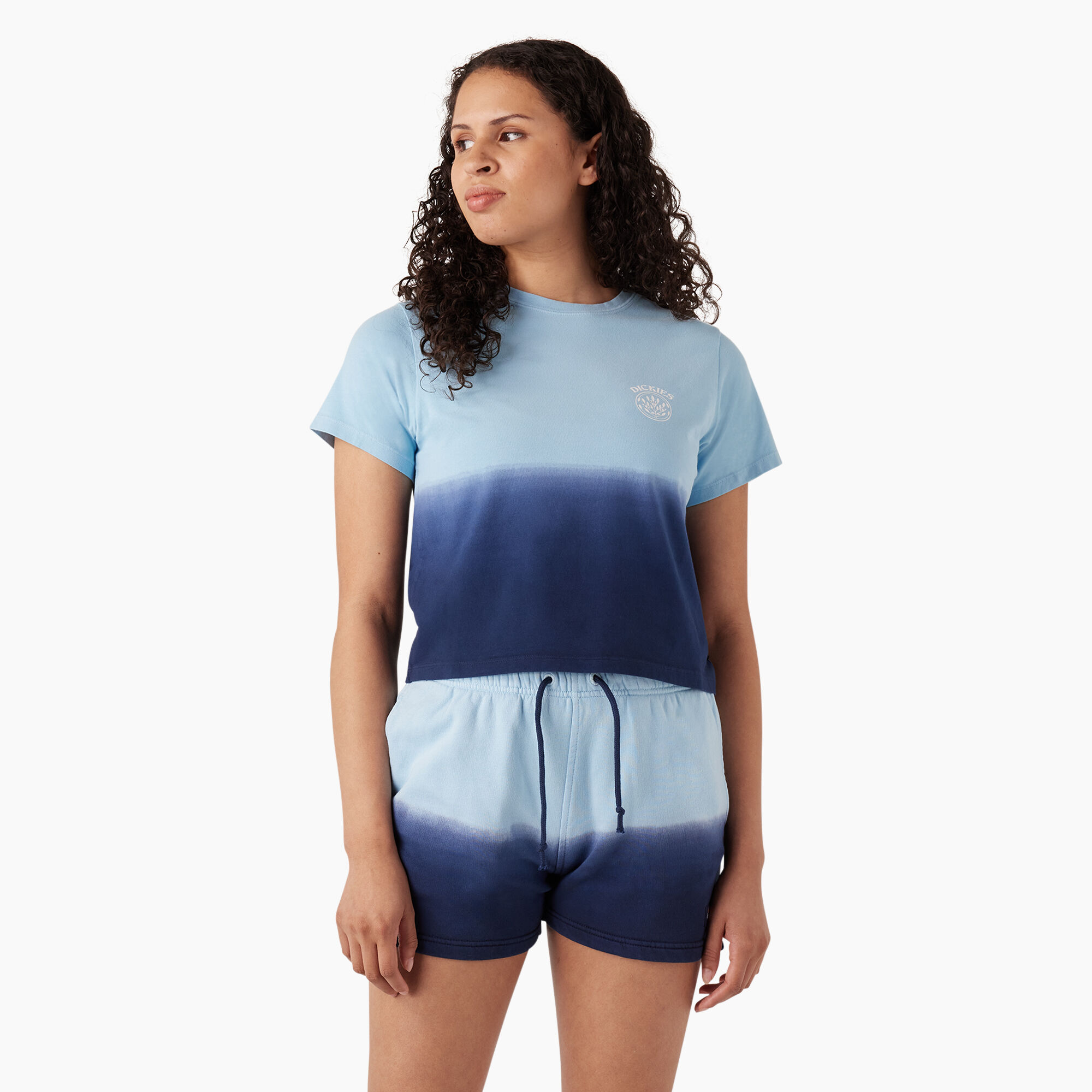 Women's Ombre Cropped T-Shirt