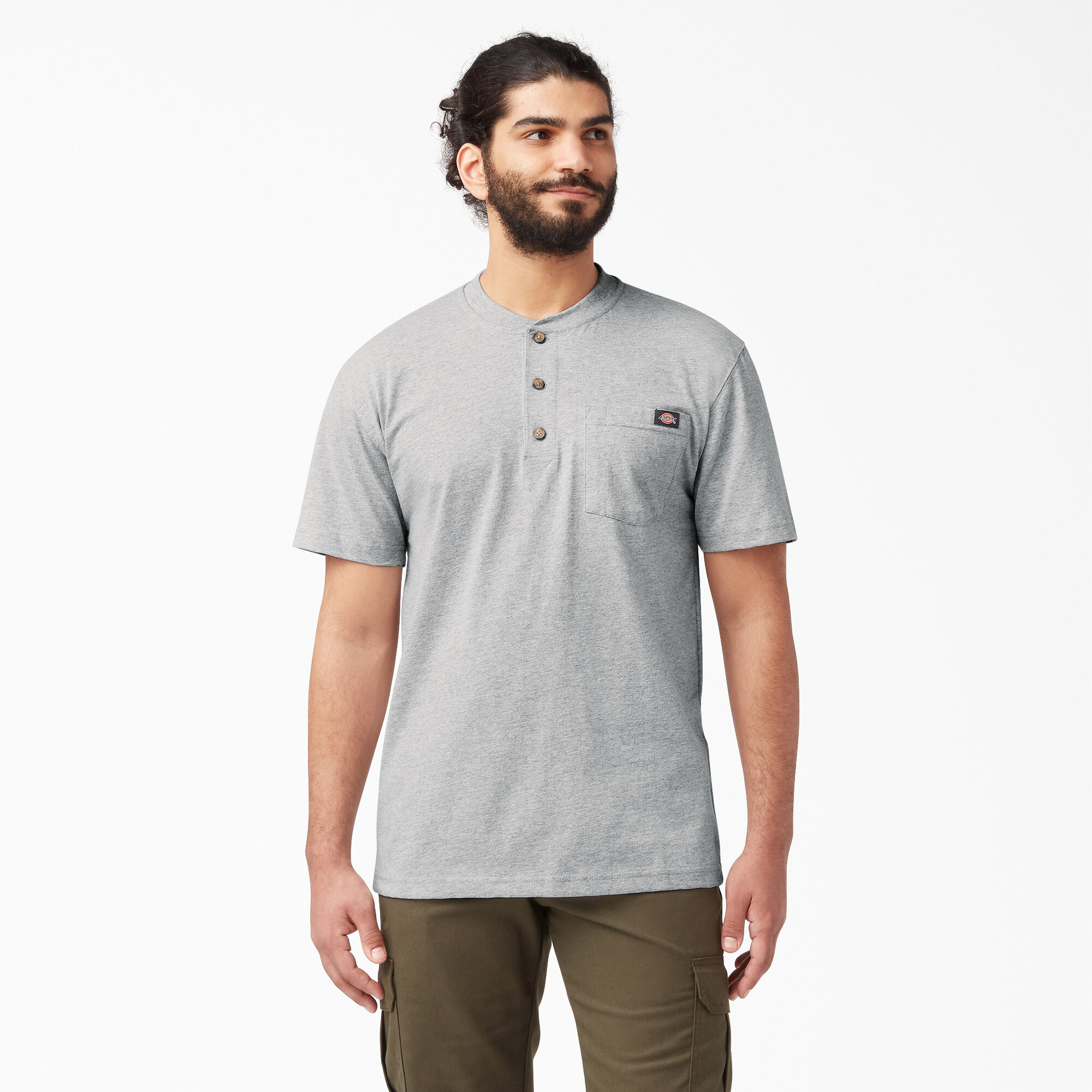 Heavyweight Short Sleeve Henley T-Shirt