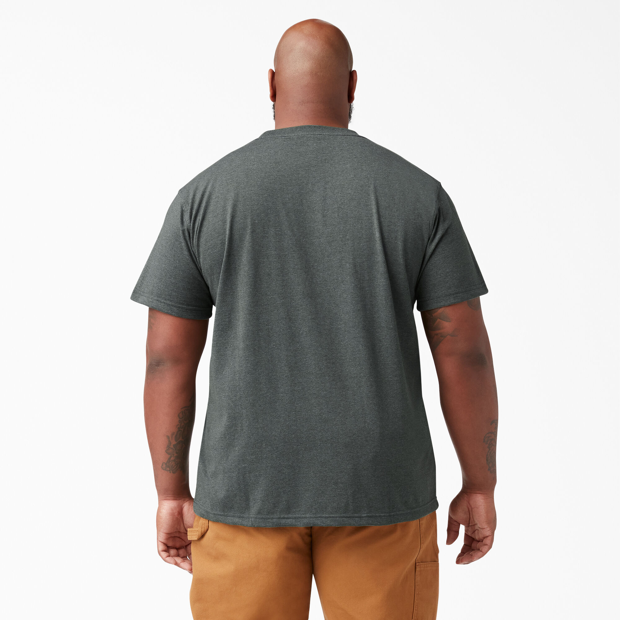 Heavyweight Heathered Short Sleeve Pocket T-Shirt
