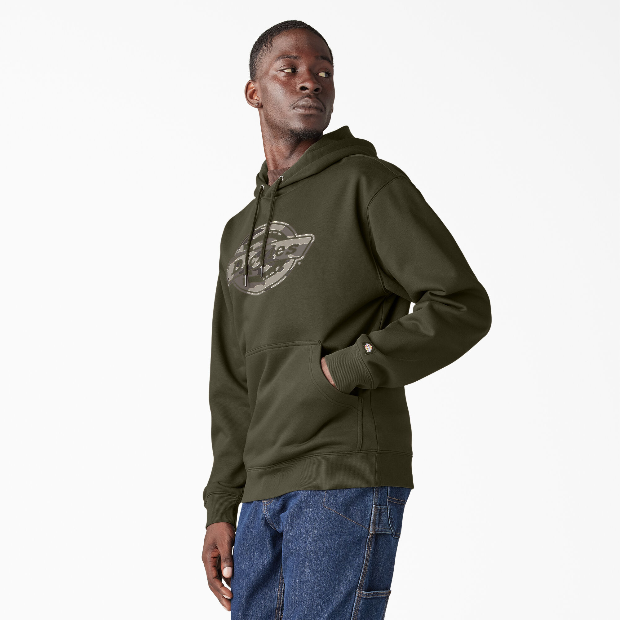 Water Repellent Camo Logo Hoodie