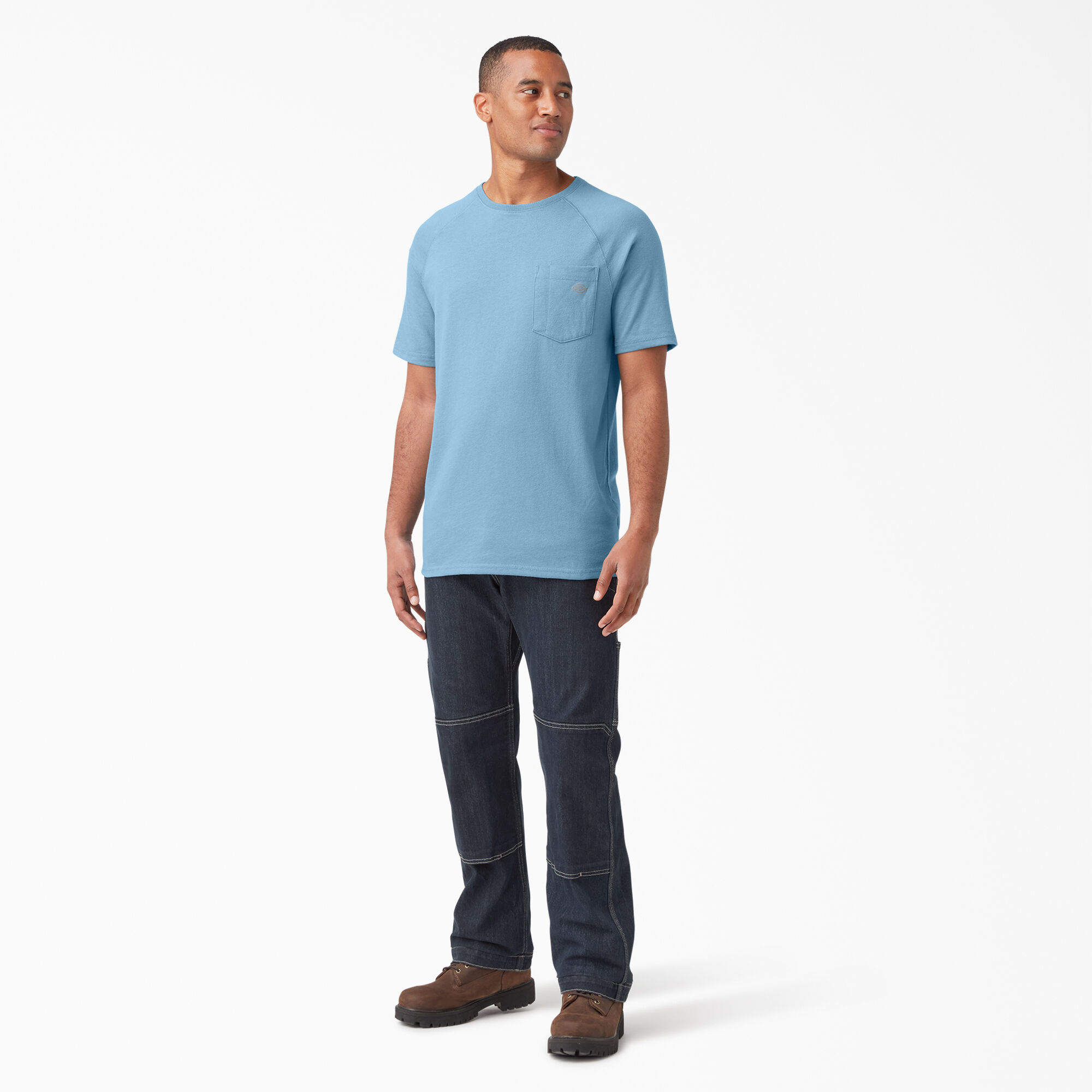 Cooling Short Sleeve Pocket T-Shirt, Dusty Blue