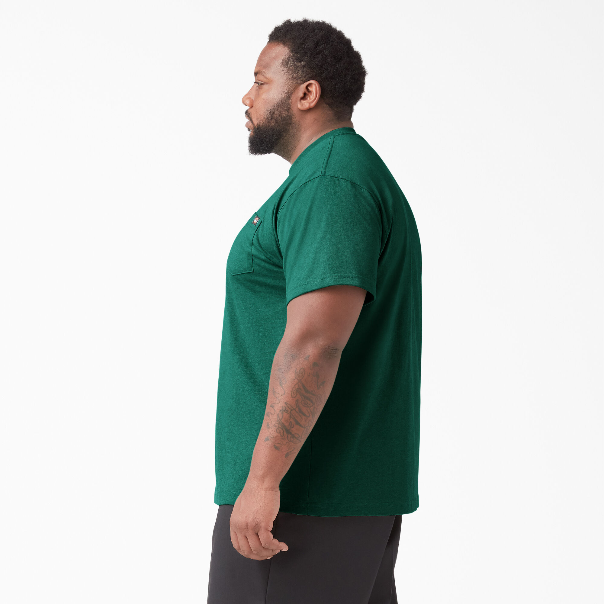 Heavyweight Heathered Short Sleeve Pocket T-Shirt