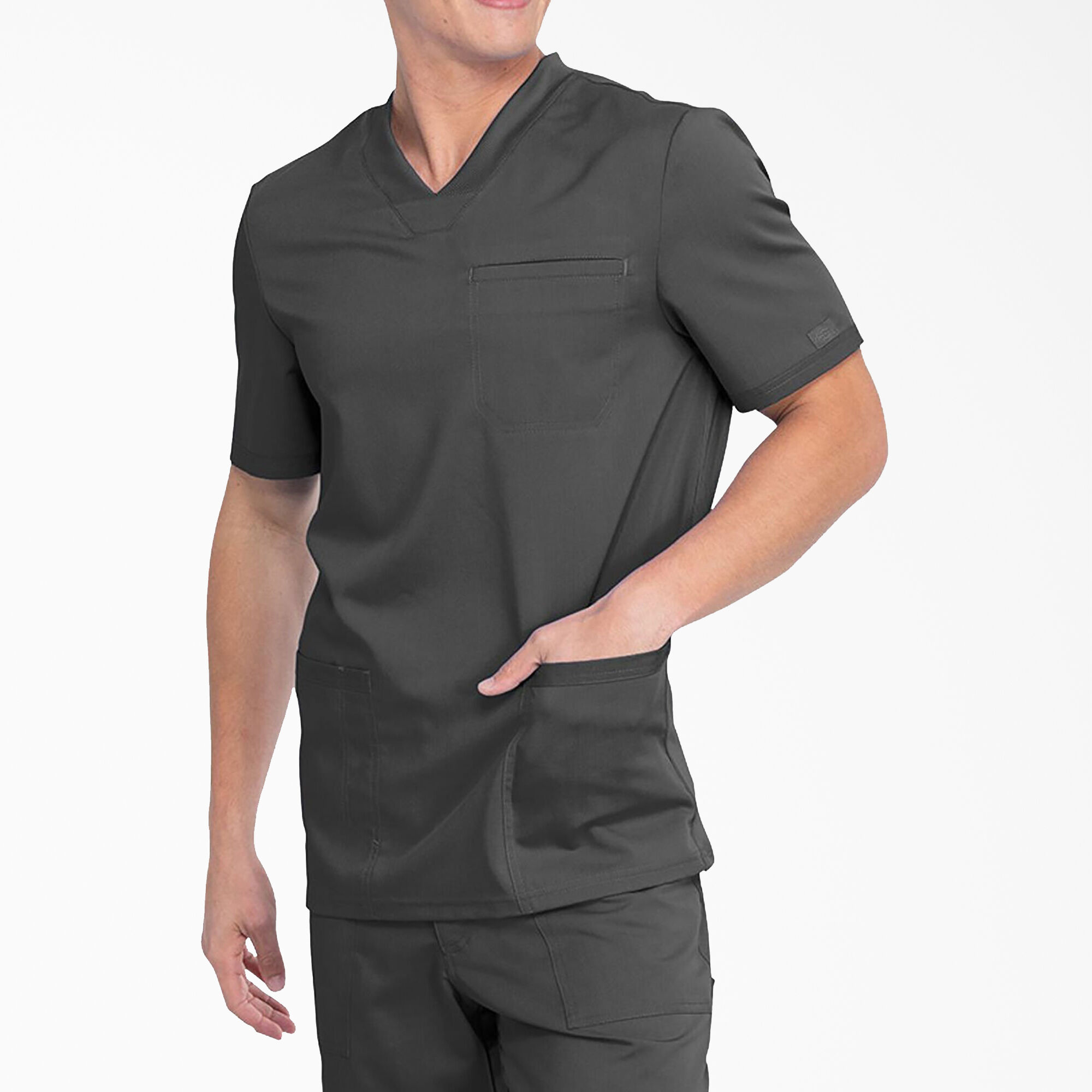 Men's Balance V-Neck Scrub Top with Patch Pockets