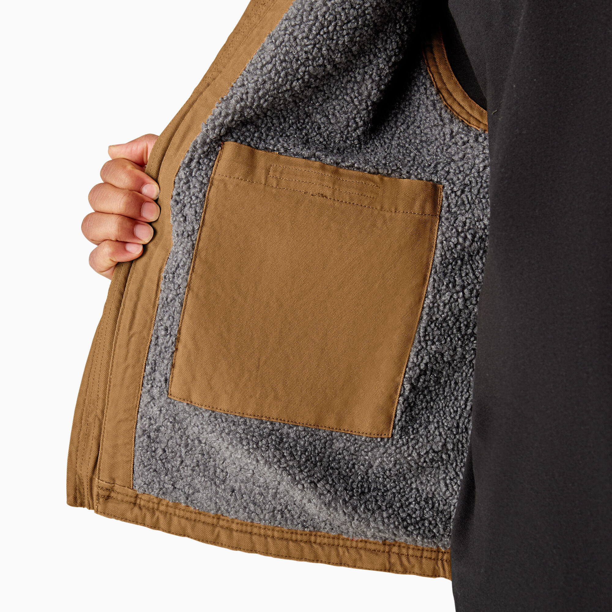 Duck Canvas High Pile Fleece Lined Vest