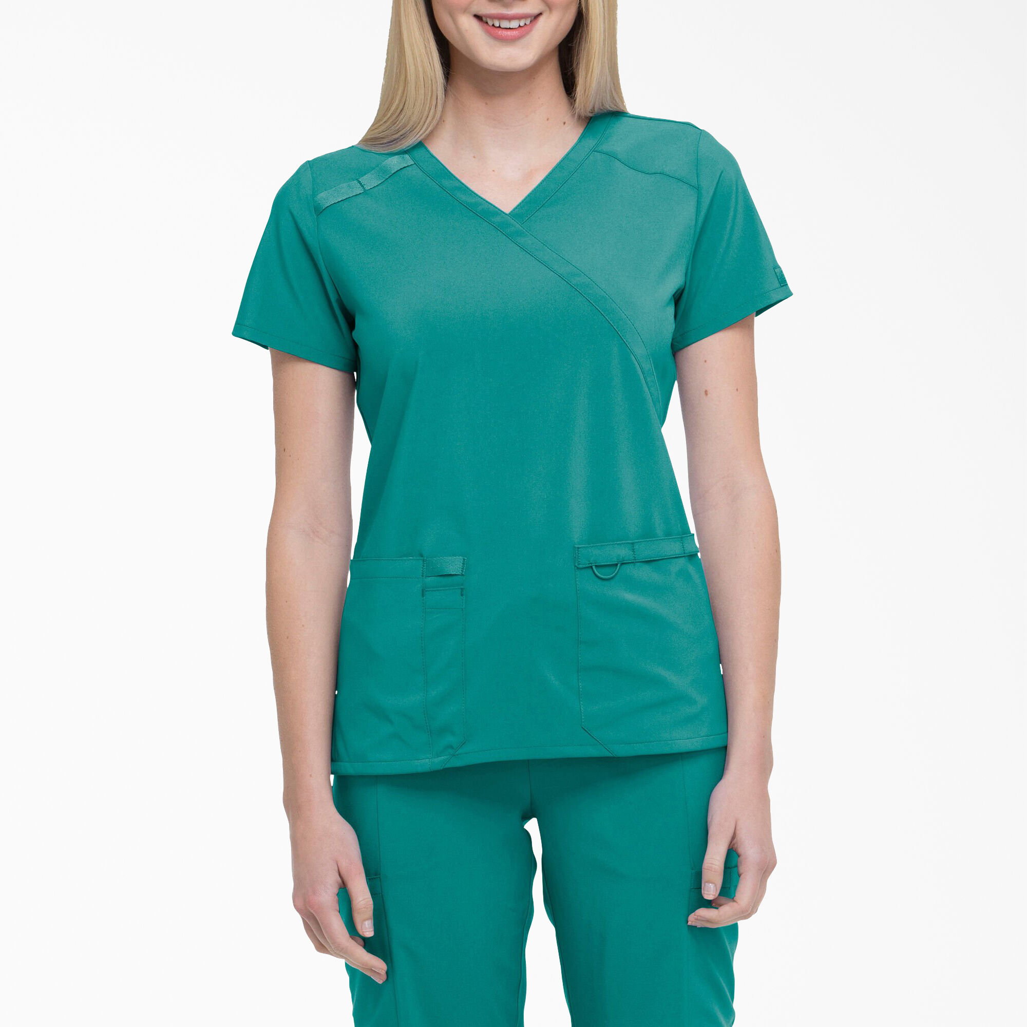 Women's EDS Essentials Mock Wrap Scrub Top