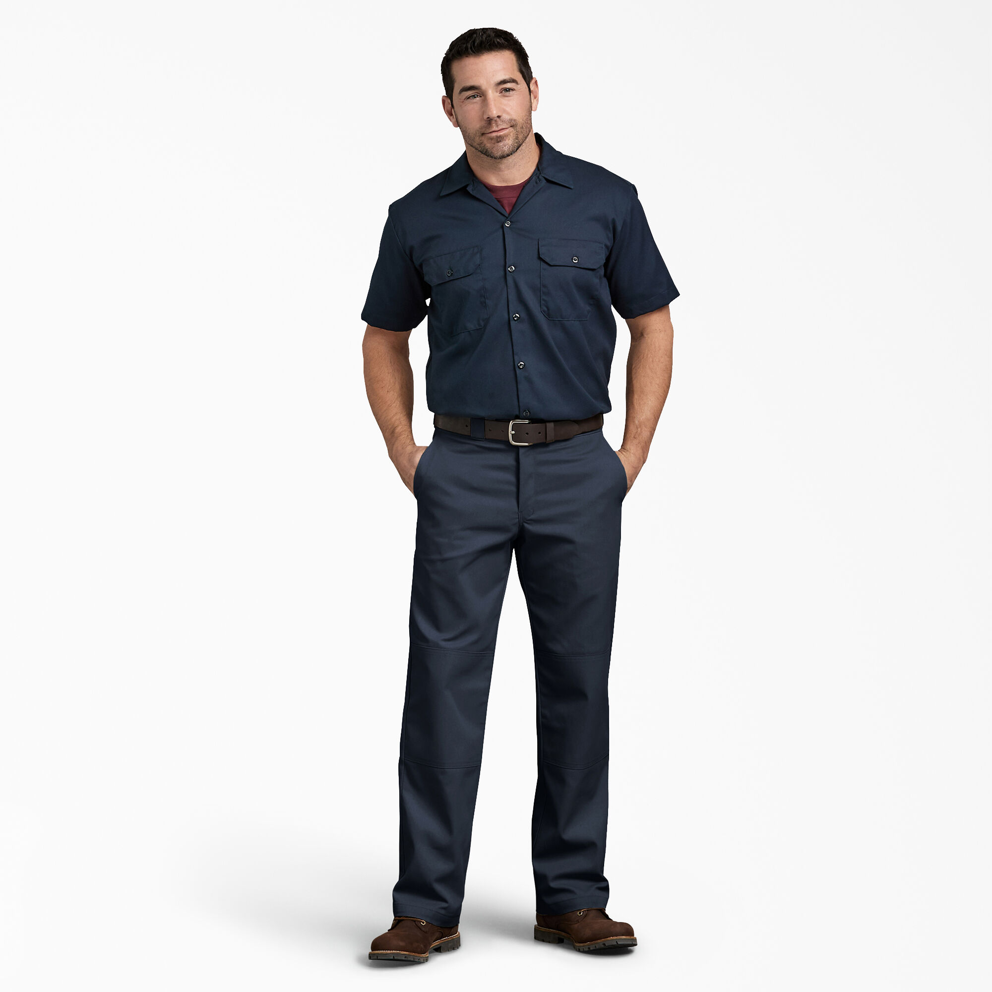 Relaxed Fit Double Knee Work Pants