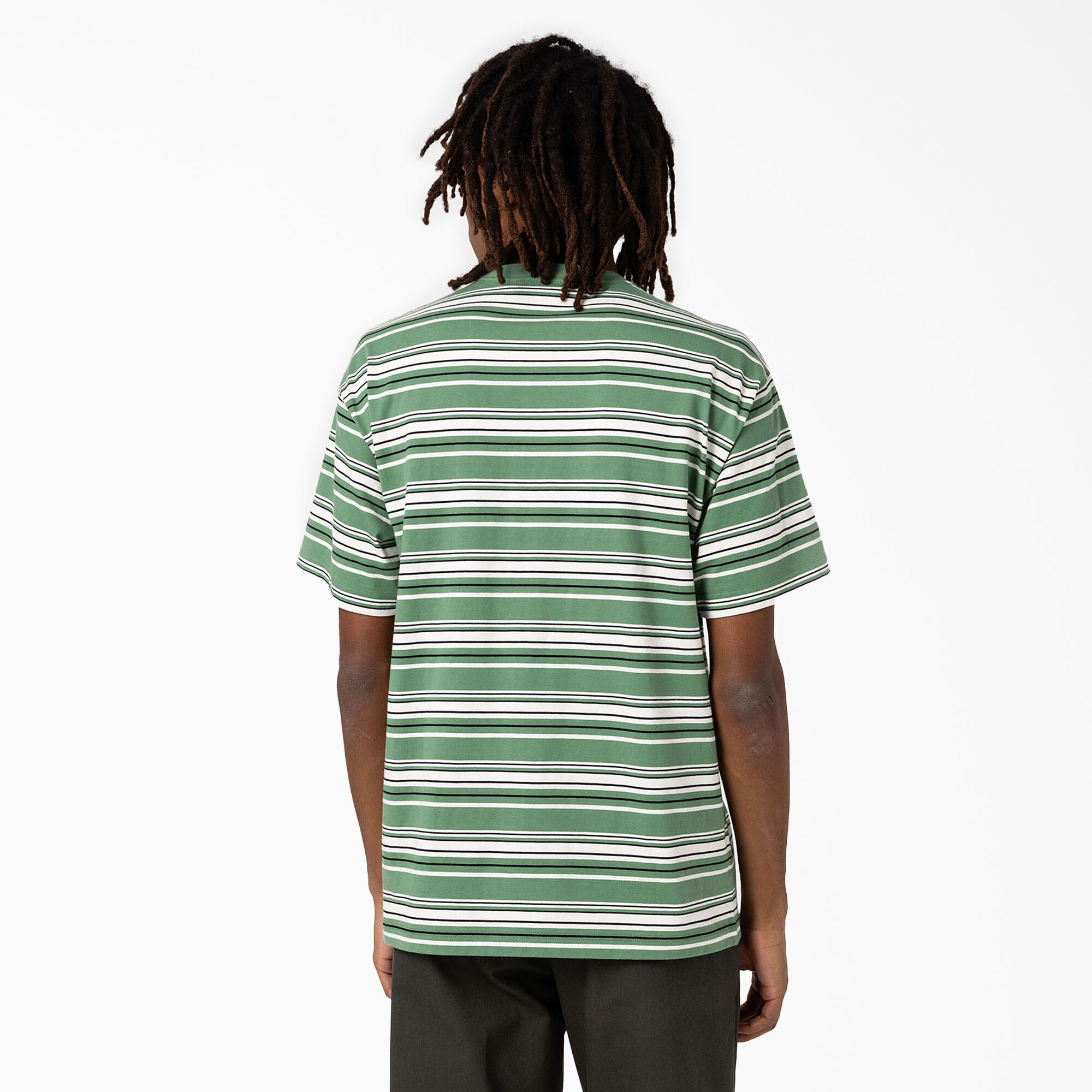 Relaxed Fit Striped Pocket T-Shirt