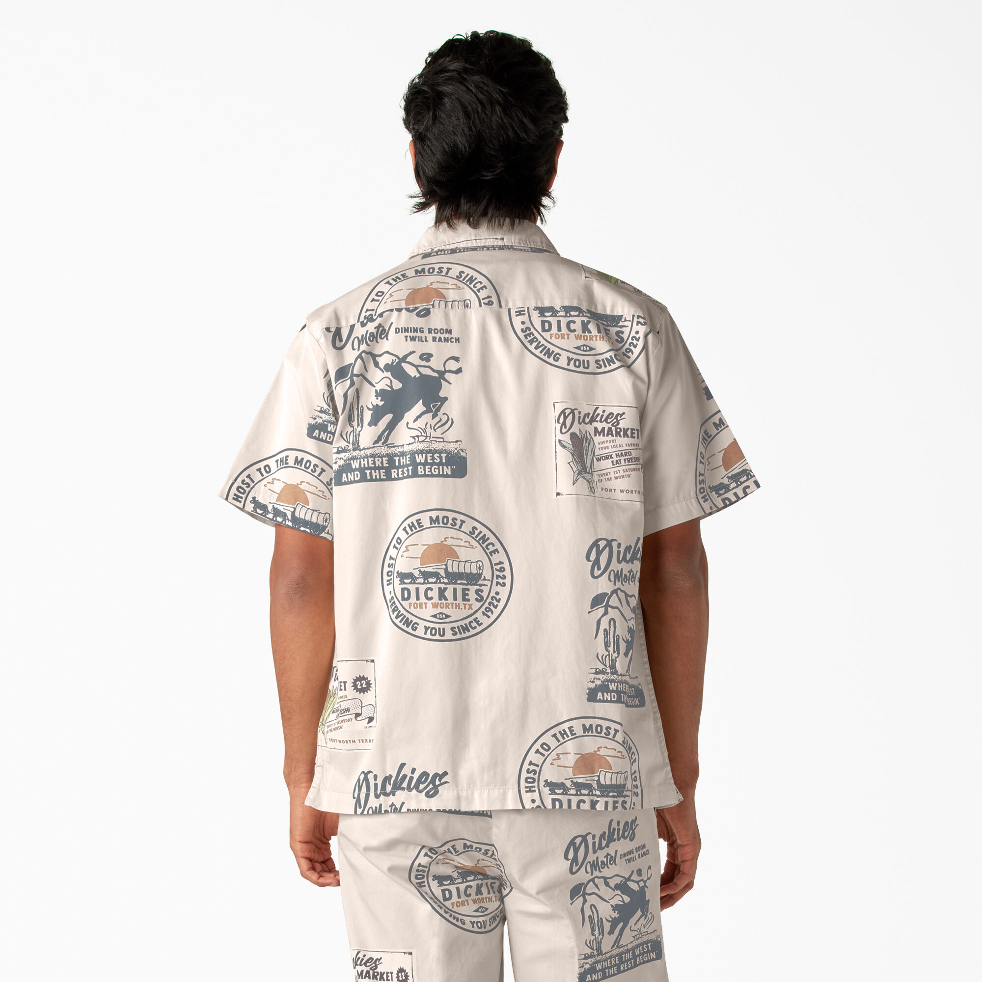 Greensburg Printed Twill Short Sleeve Shirt
