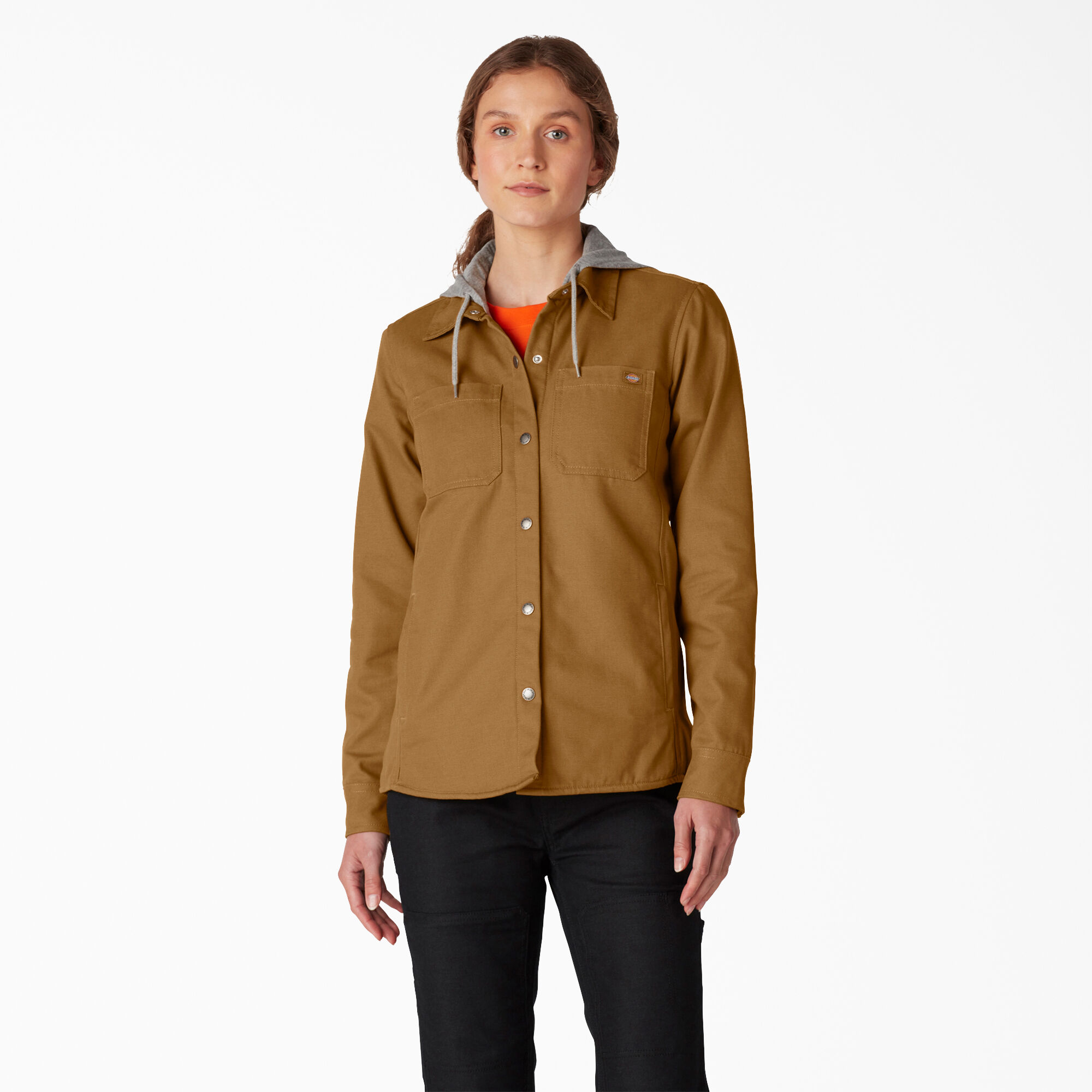 Women’s Duck Hooded Shirt Jacket