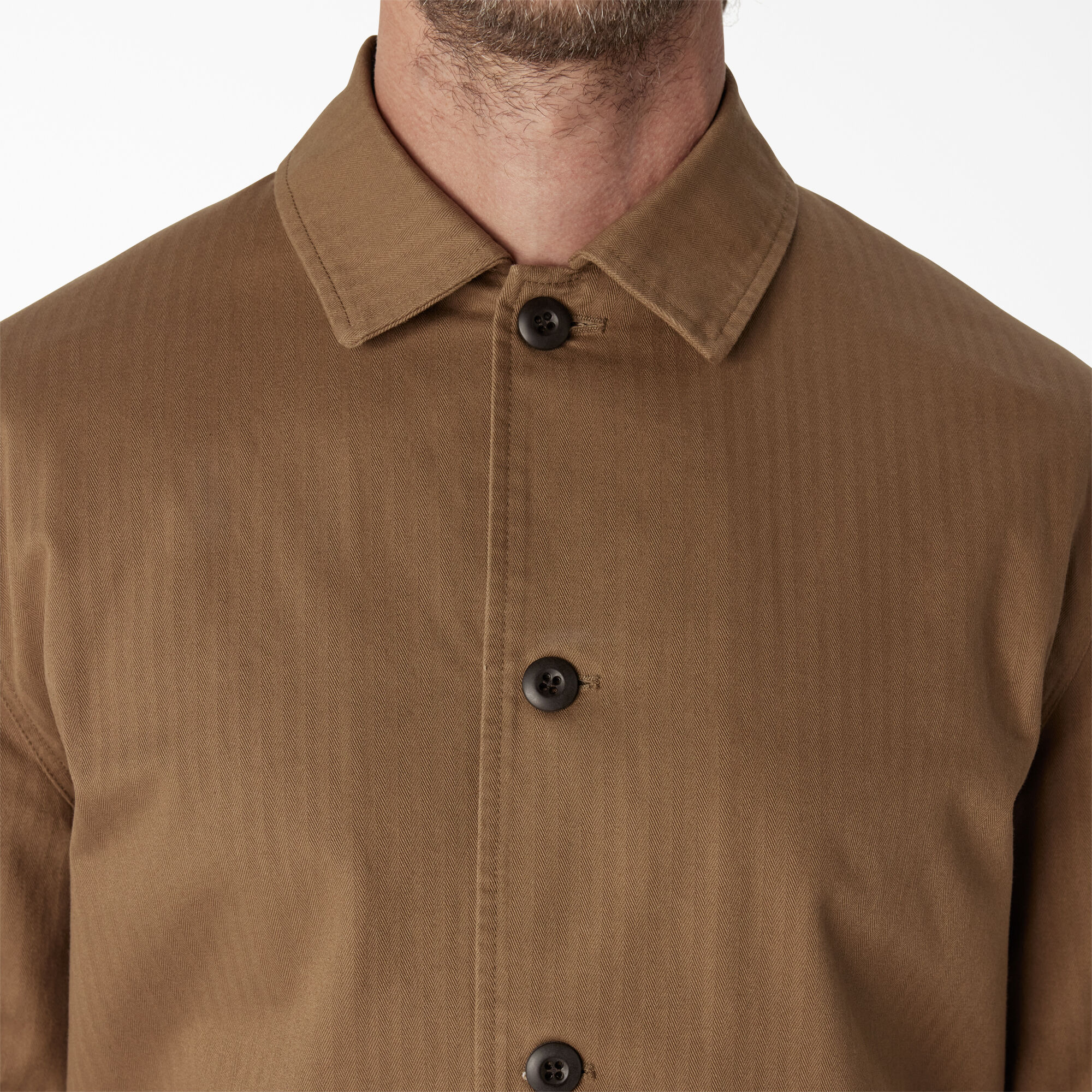 Dickies 1922 Herringbone Jacket, Rinsed Timber Brown