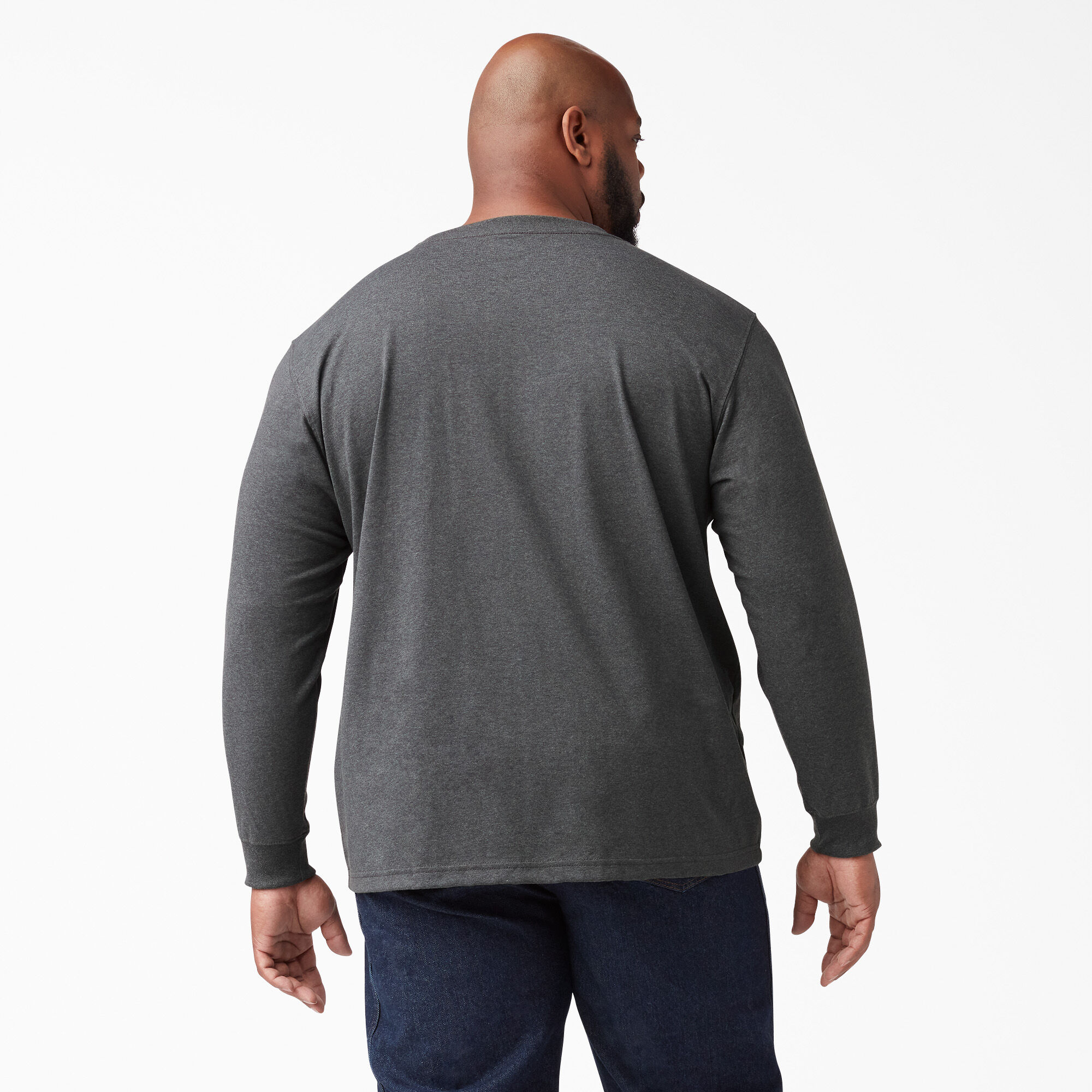 Heavyweight Heathered Long Sleeve Pocket T-Shirt