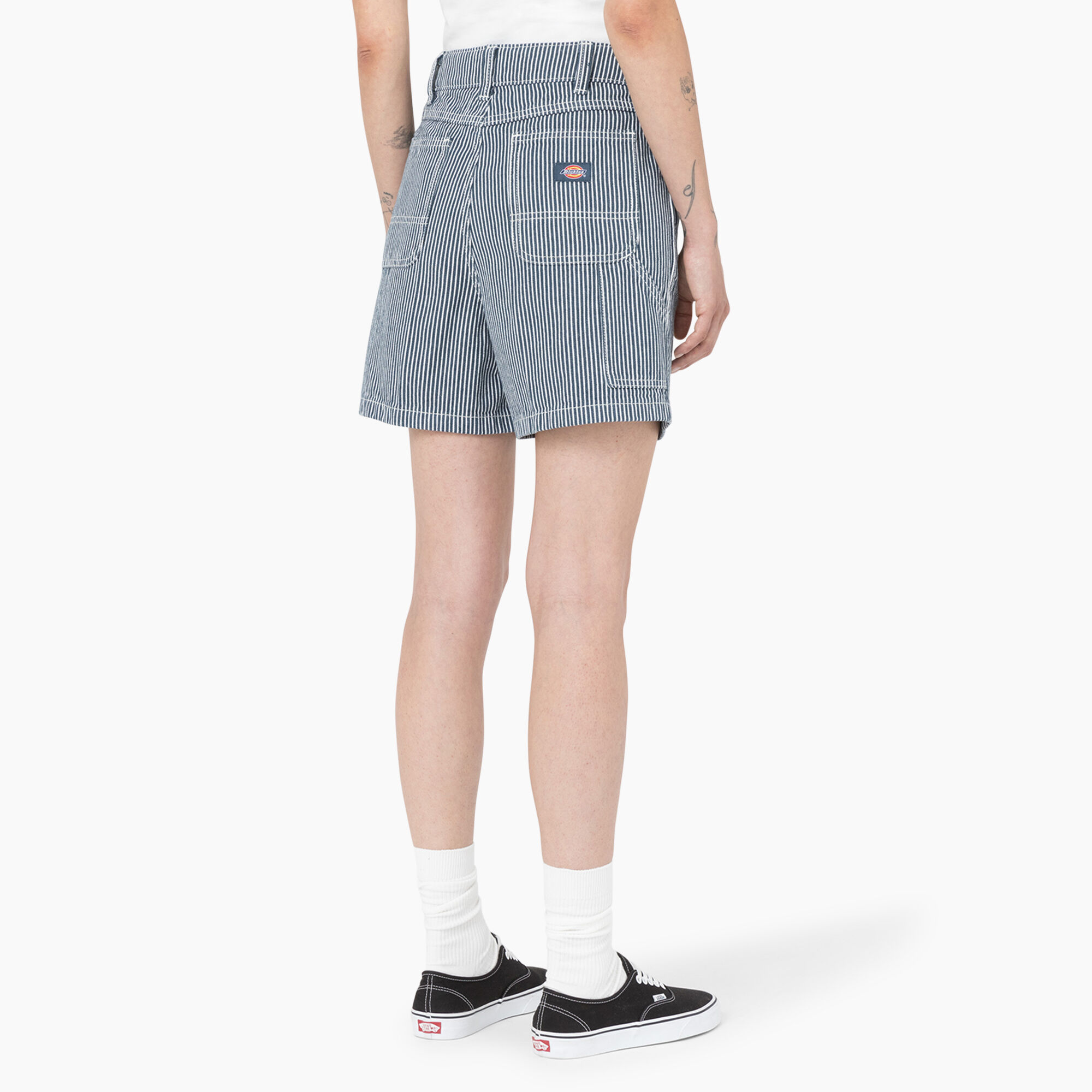 Women's Regular Fit Hickory Stripe Shorts, 5