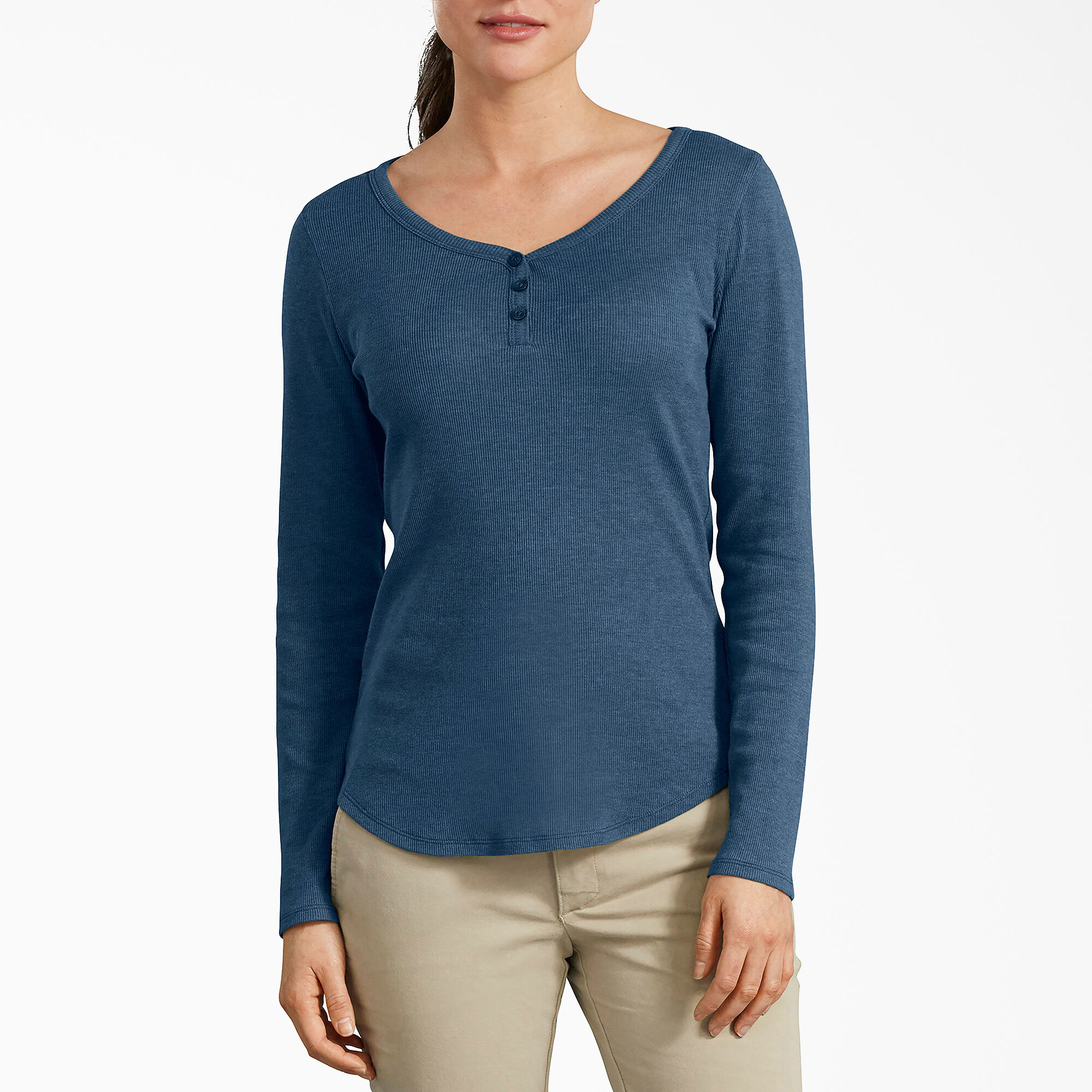 Women's Henley Long Sleeve Shirt