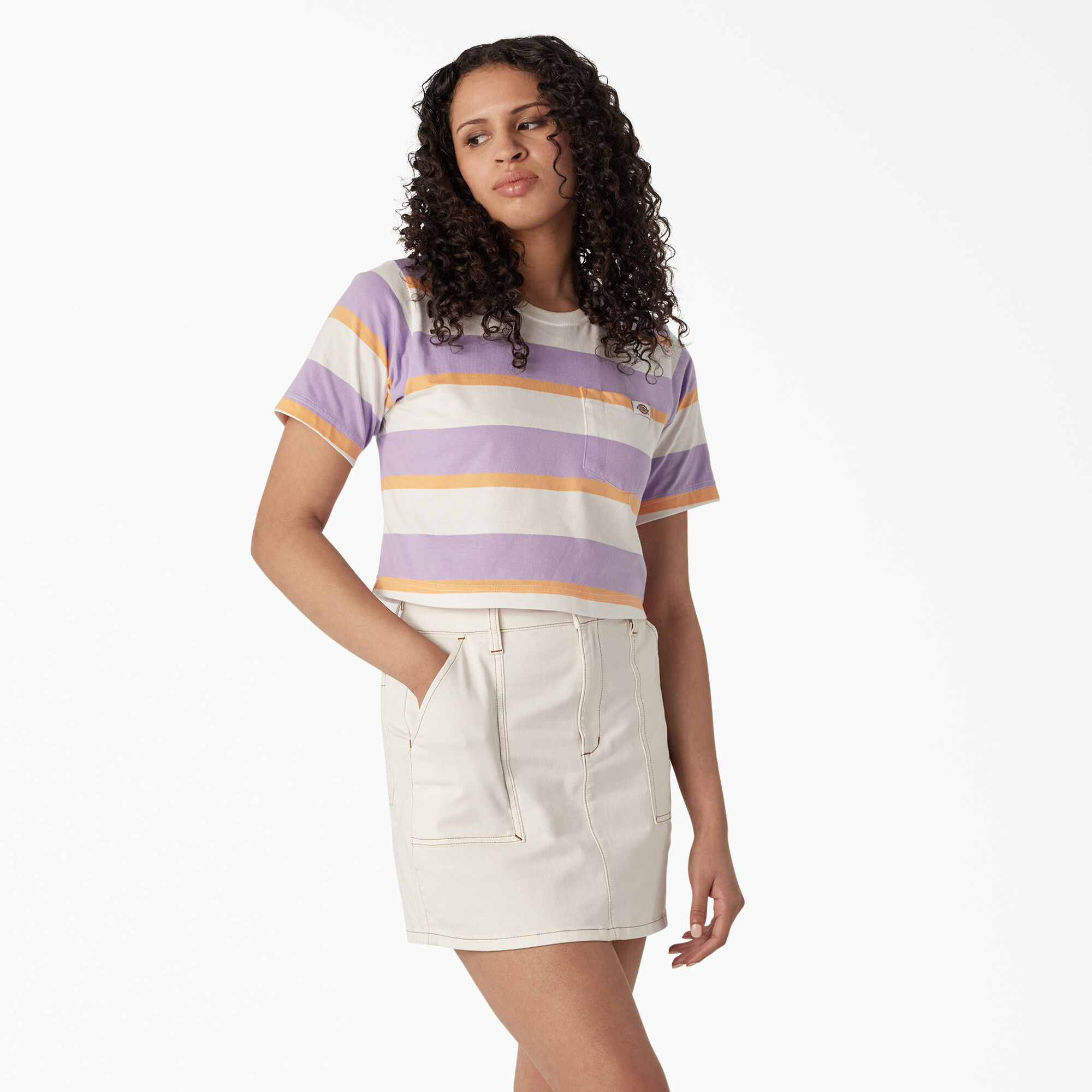 Women’s Striped Cropped T-Shirt