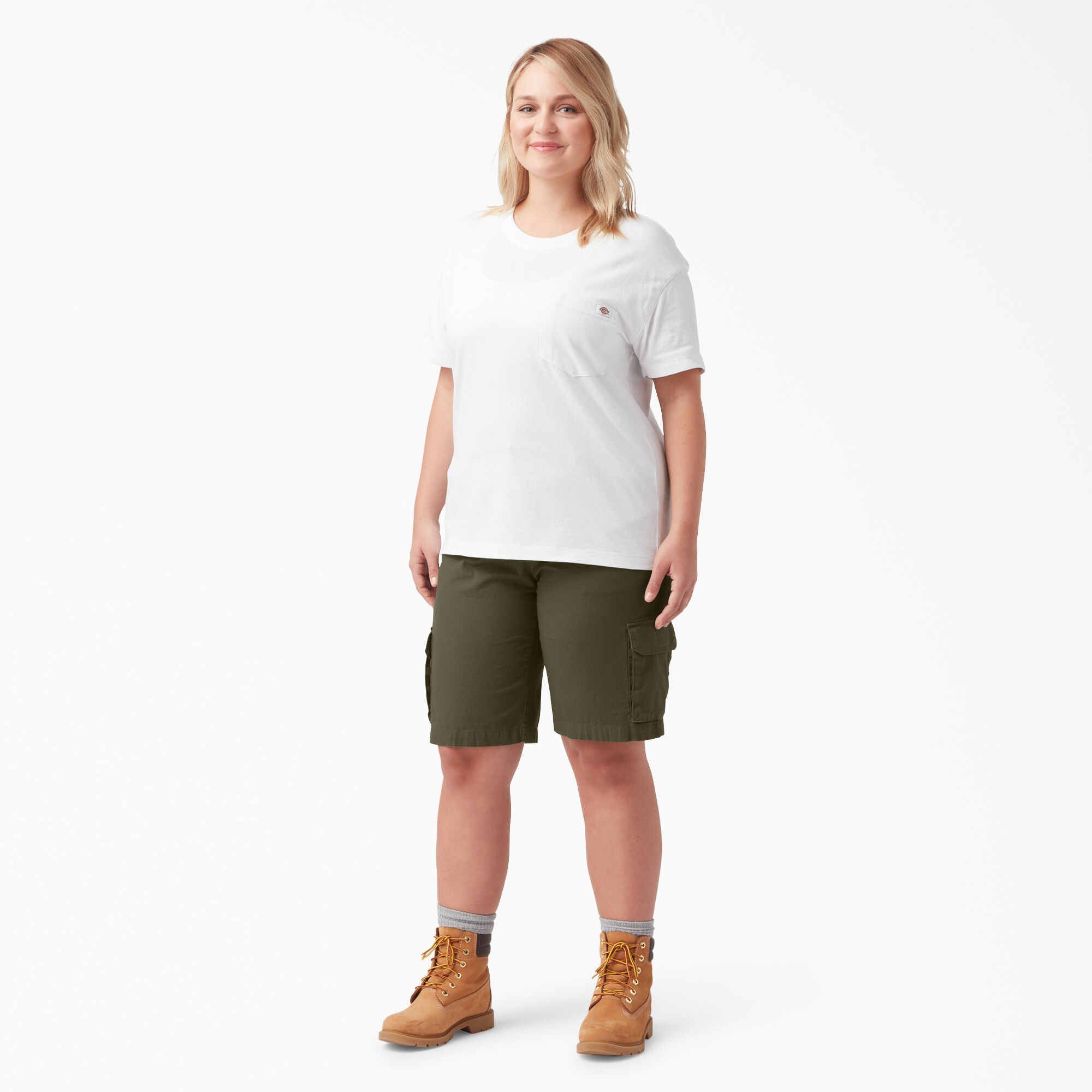 Women's Plus FLEX Regular Fit Ripstop Cargo Shorts, 9