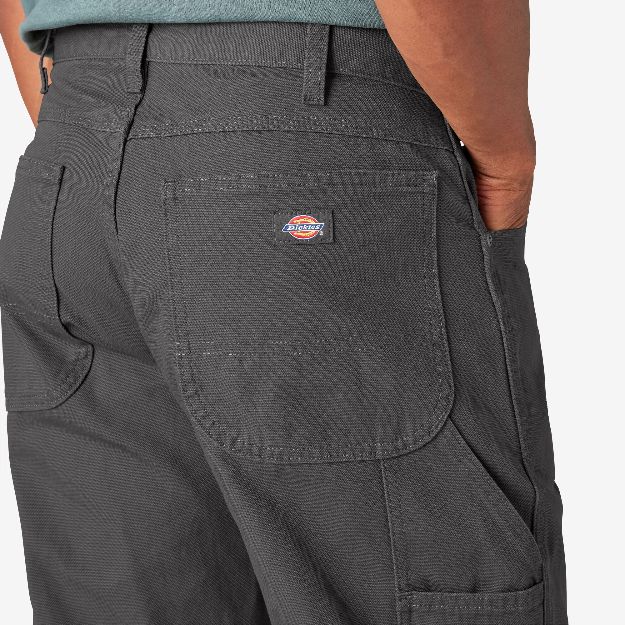 Relaxed Fit Heavyweight Duck Carpenter Pants, Rinsed Slate