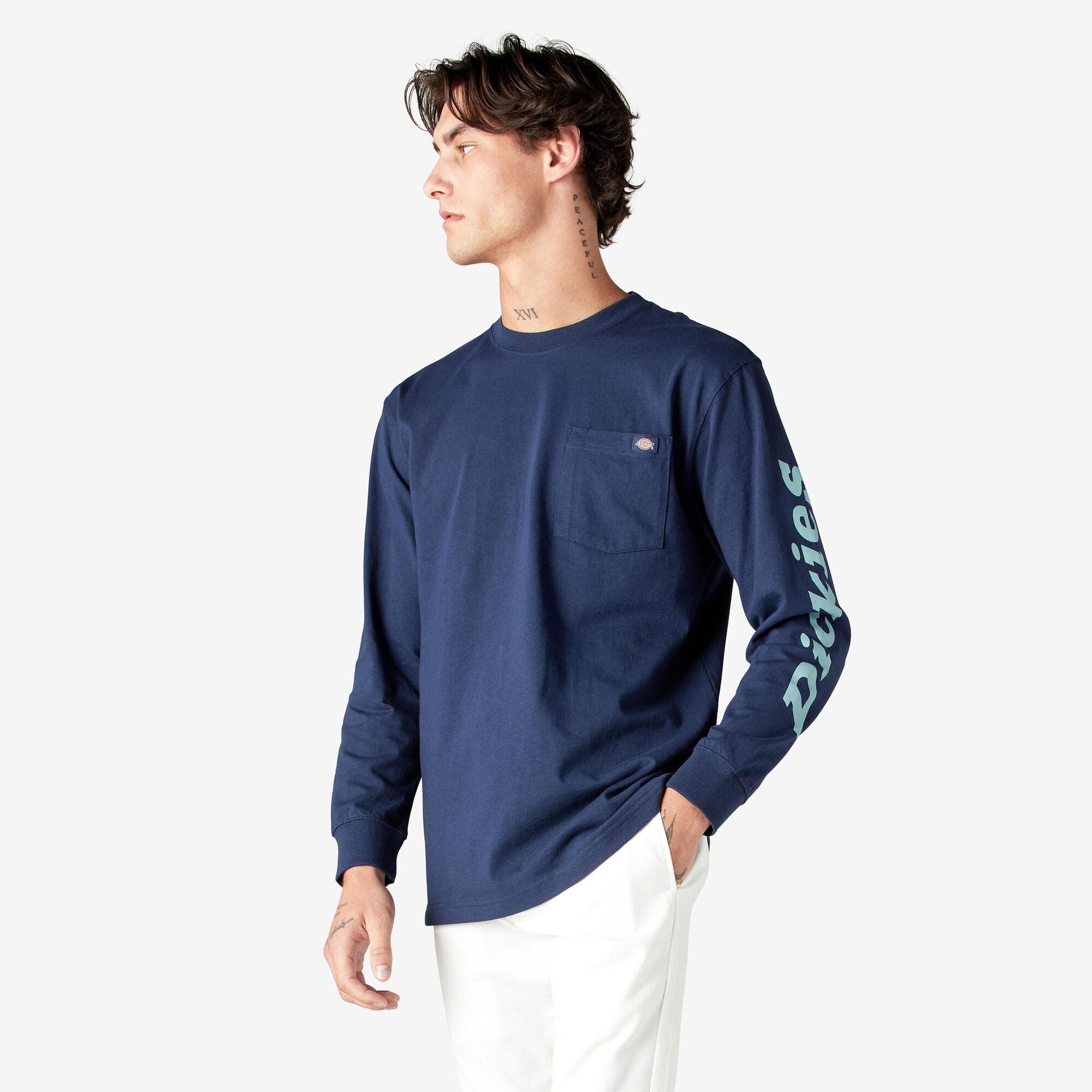 Logo Graphic Long Sleeve Pocket T-Shirt