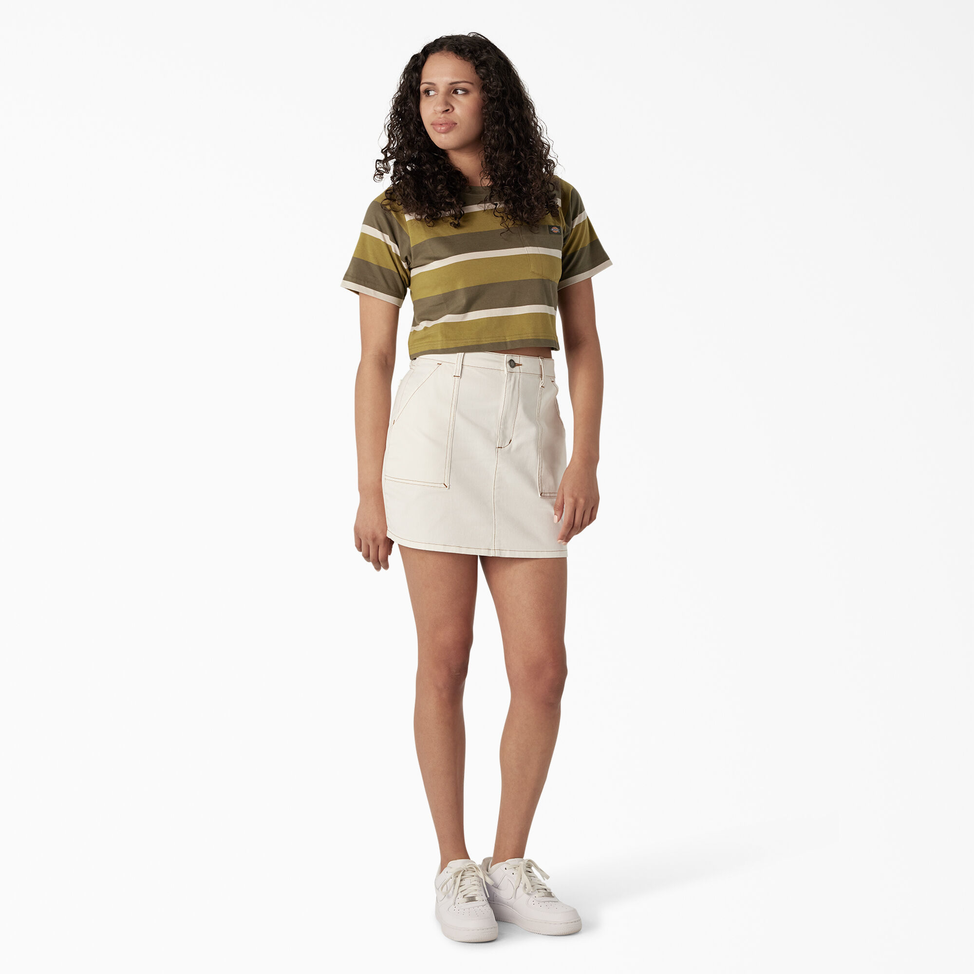 Women’s Striped Cropped T-Shirt