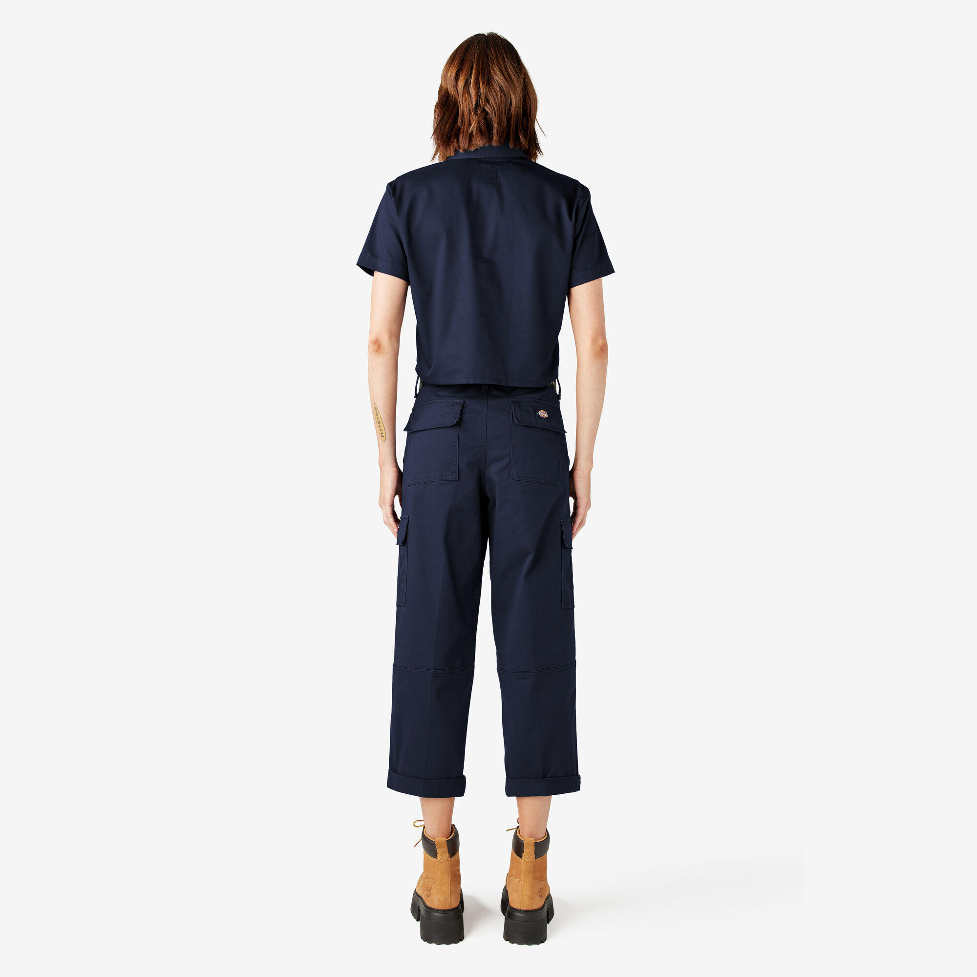 Women's Relaxed Fit Cropped Cargo Pants