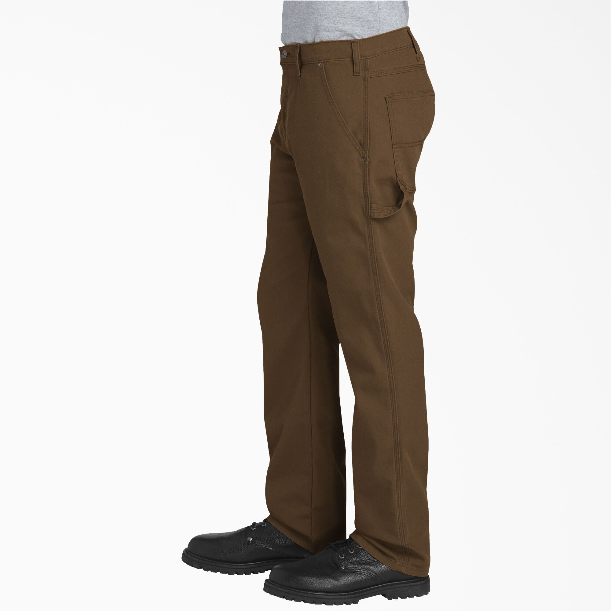 FLEX Regular Fit Duck Carpenter Pants, Stonewashed Timber Brown