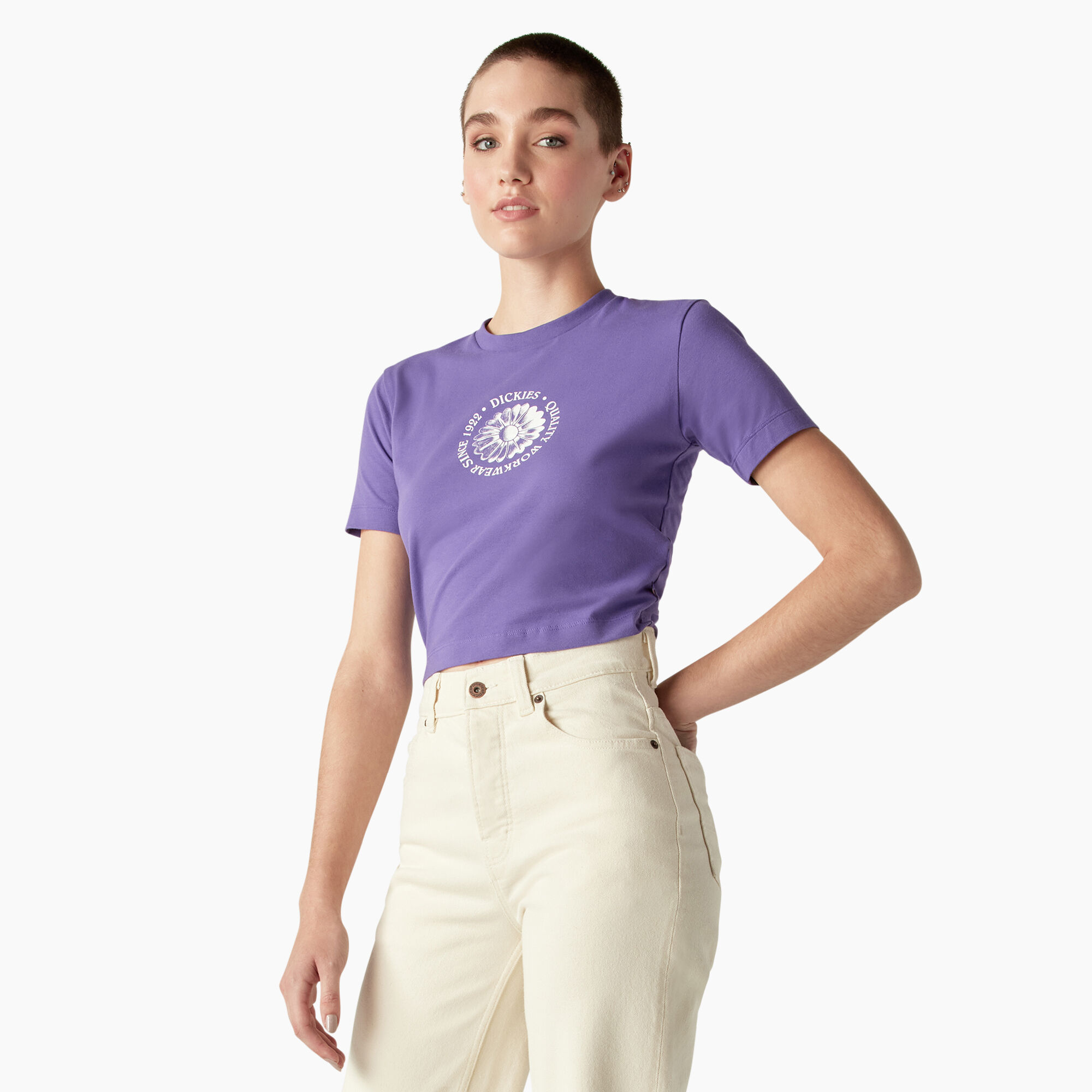 Women's Garden Plain Cropped T-Shirt