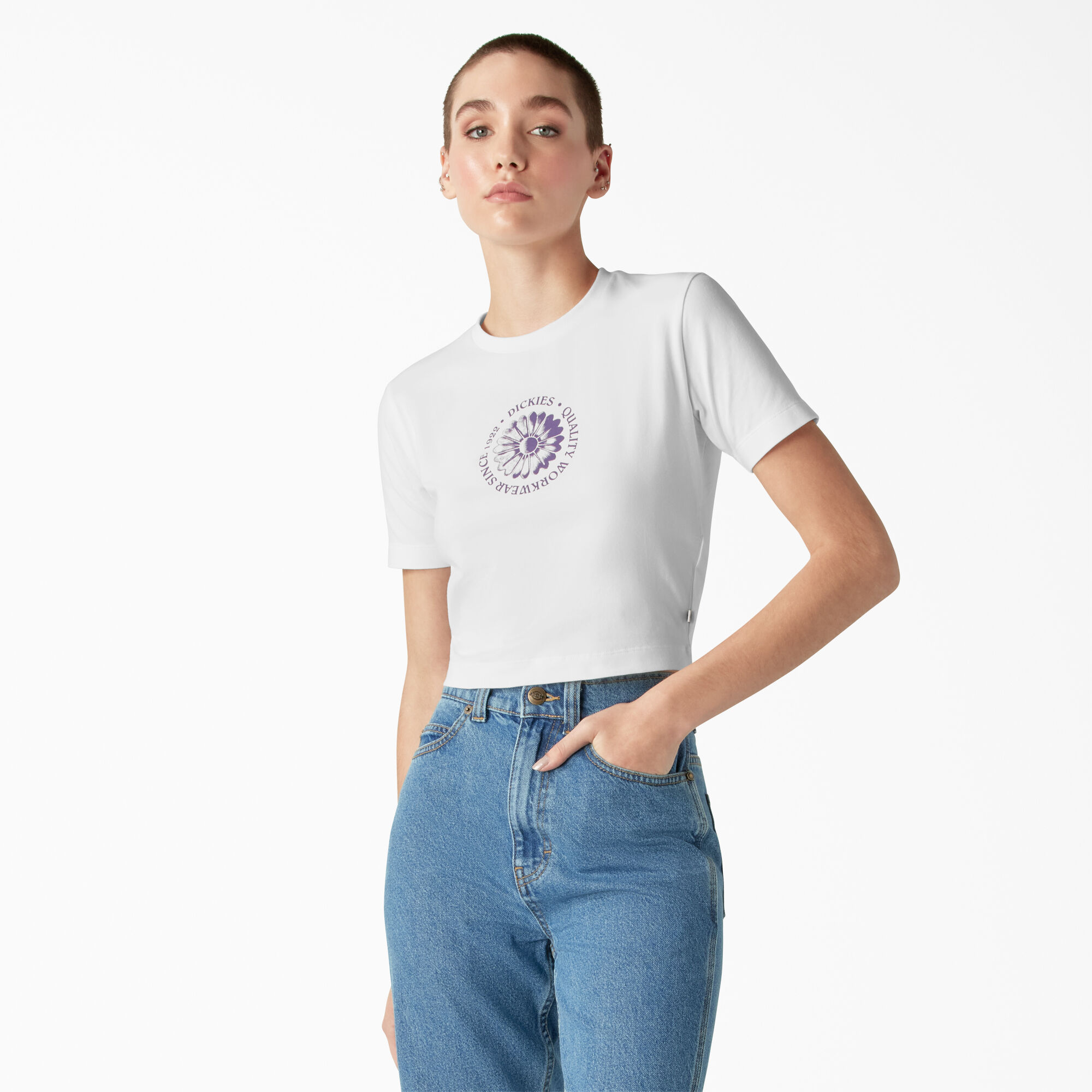 Women's Garden Plain Cropped T-Shirt