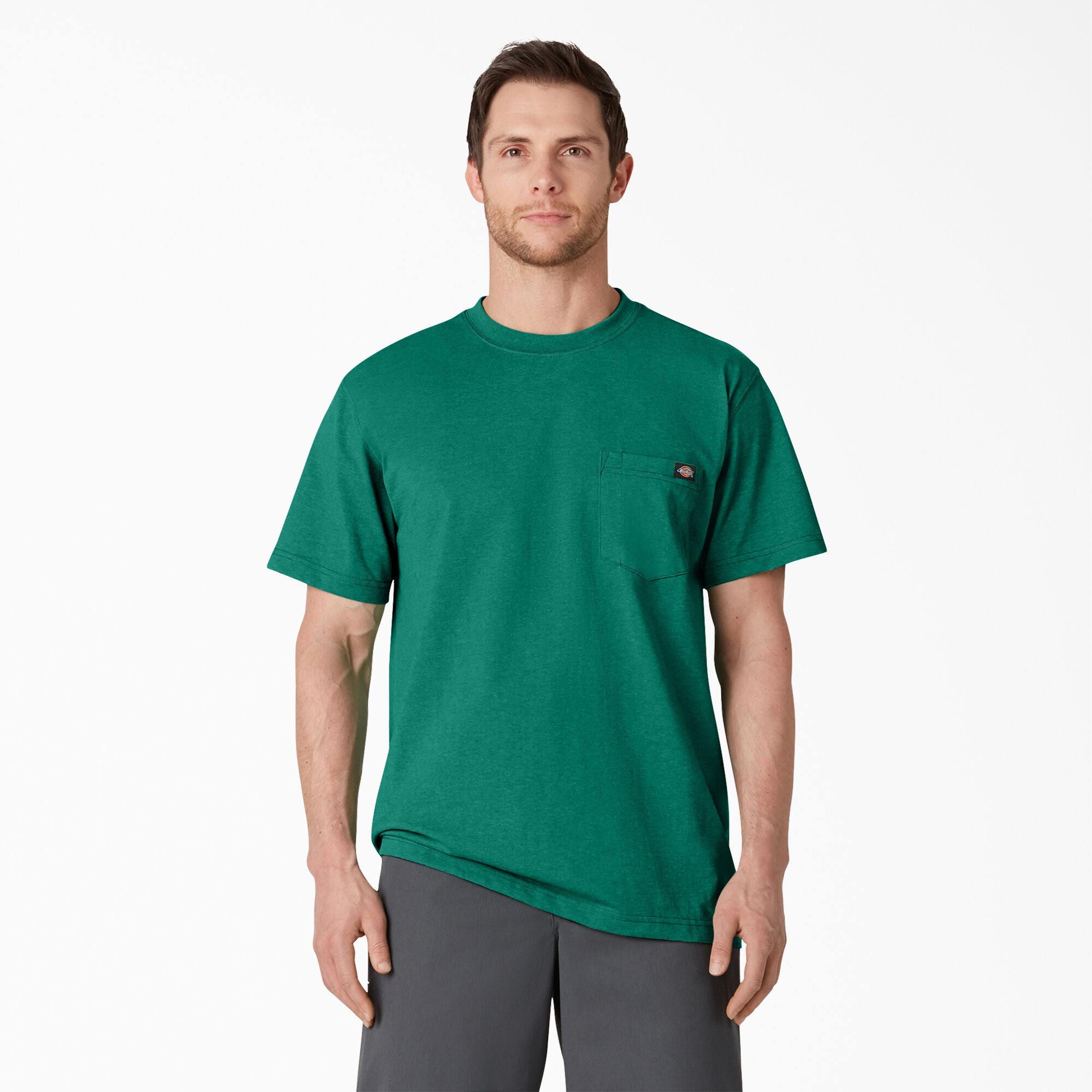 Heavyweight Heathered Short Sleeve Pocket T-Shirt