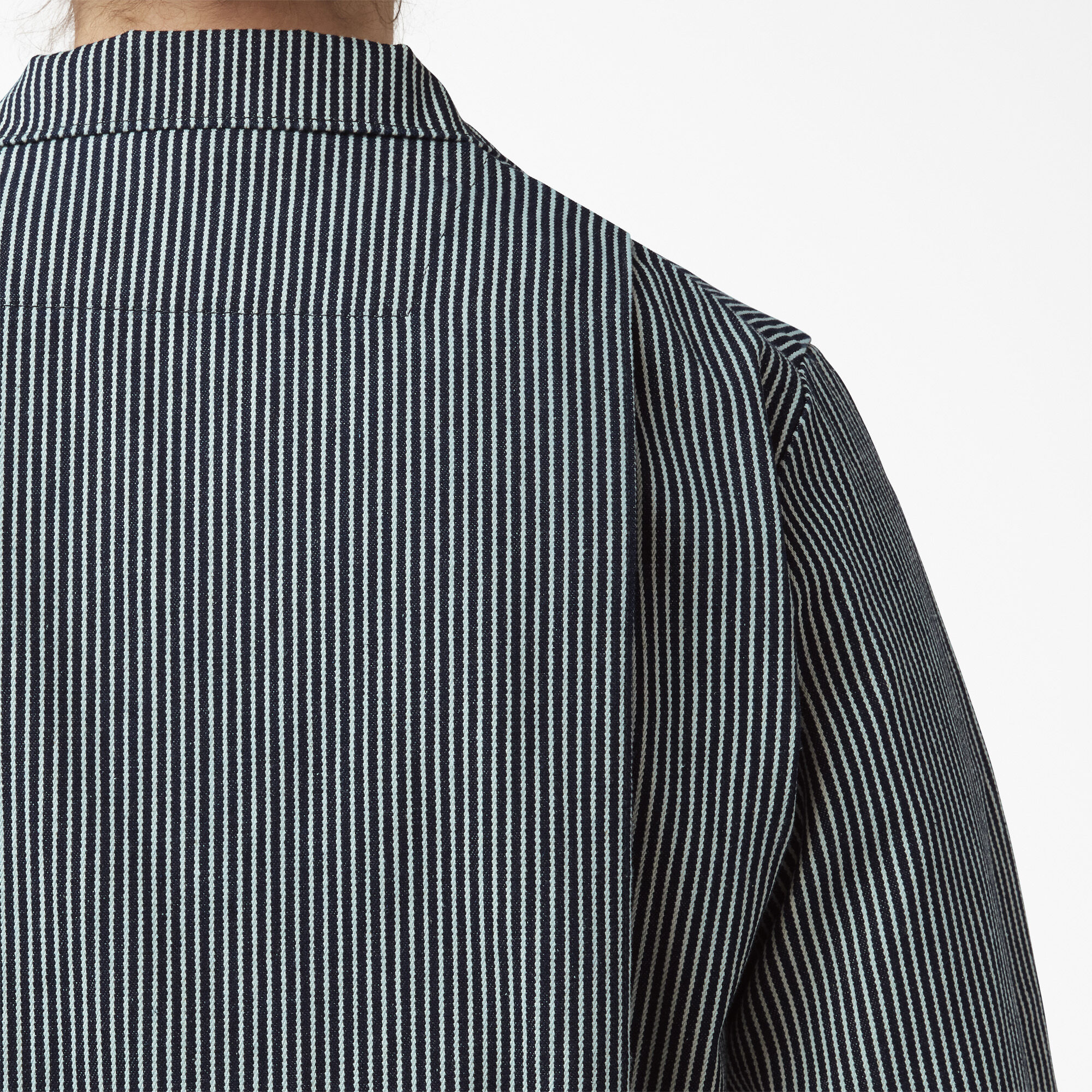 Women's Relaxed Fit Long Sleeve Hickory Stripe Coveralls