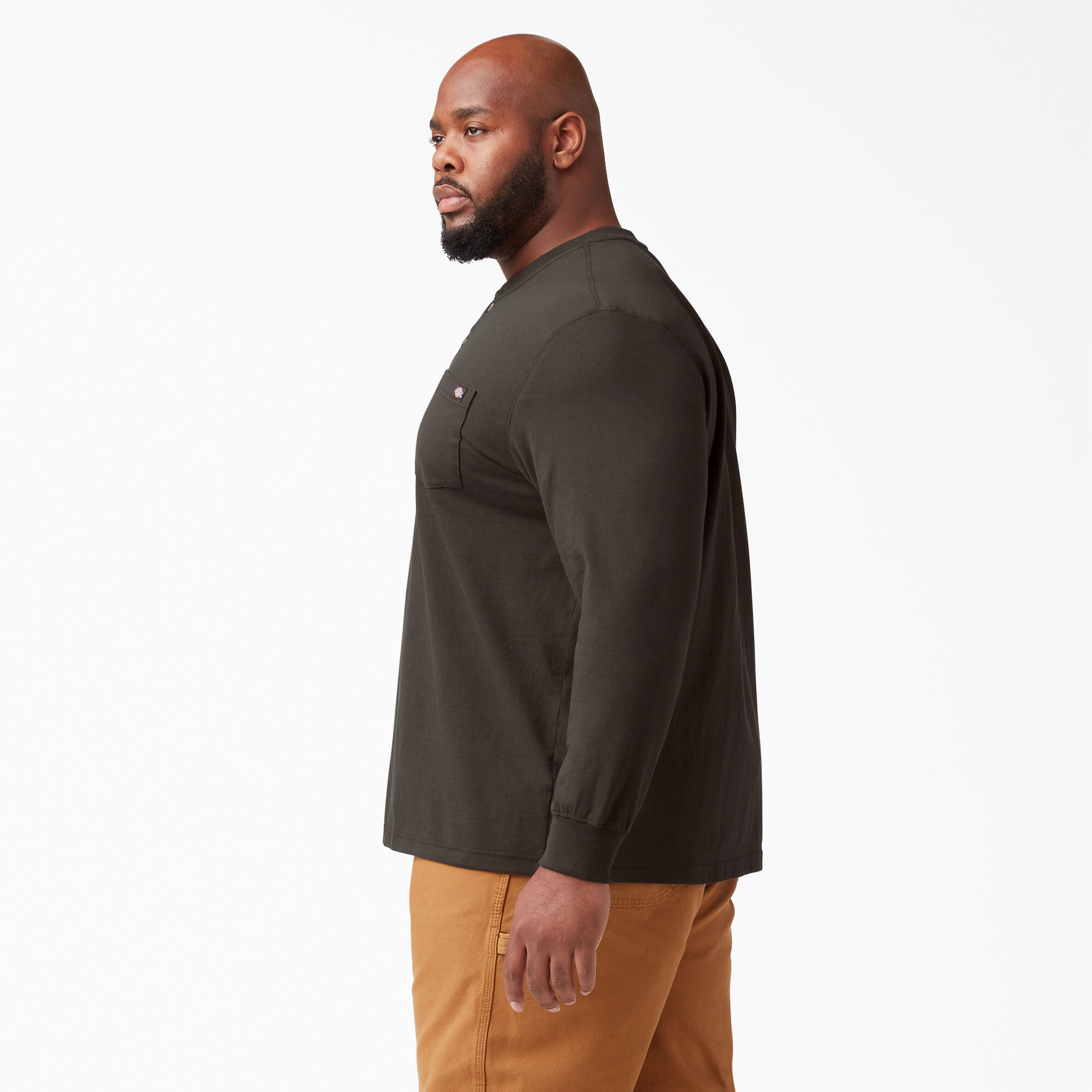 Heavyweight Long Sleeve Henley T-Shirt