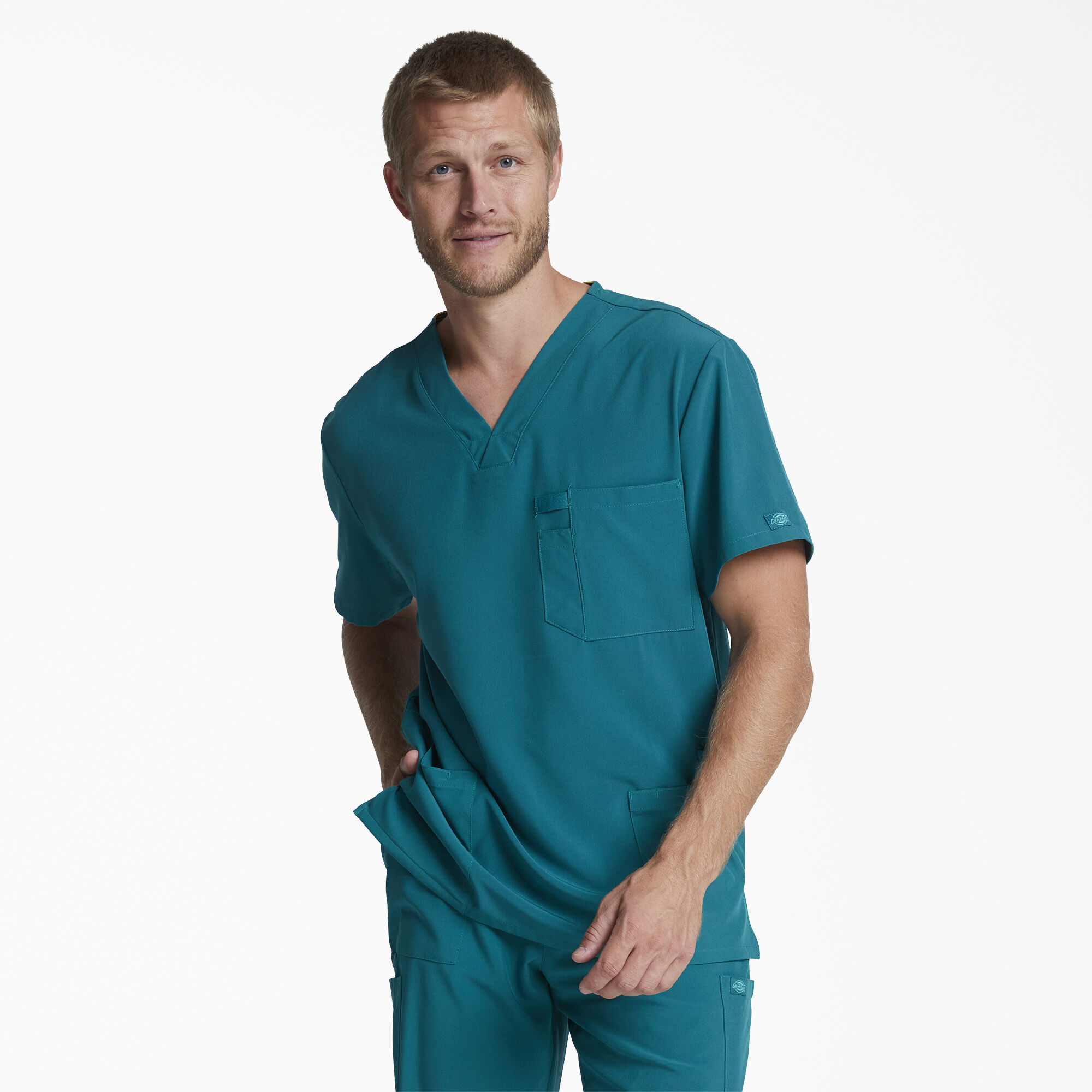 Men's EDS Essentials V-Neck Scrub Top
