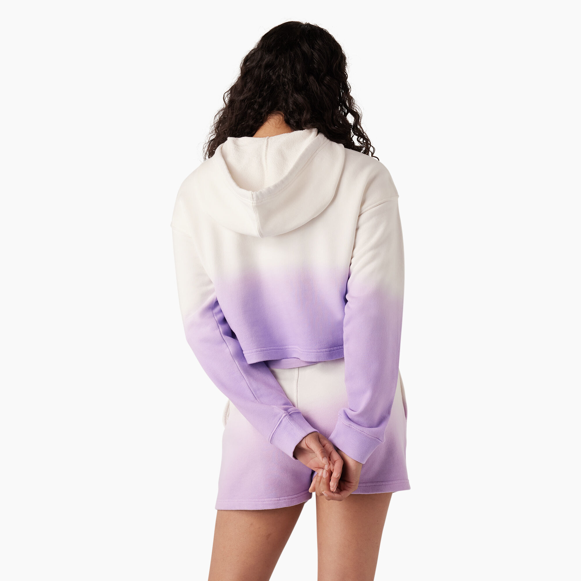 Women's Cropped Ombre Hoodie