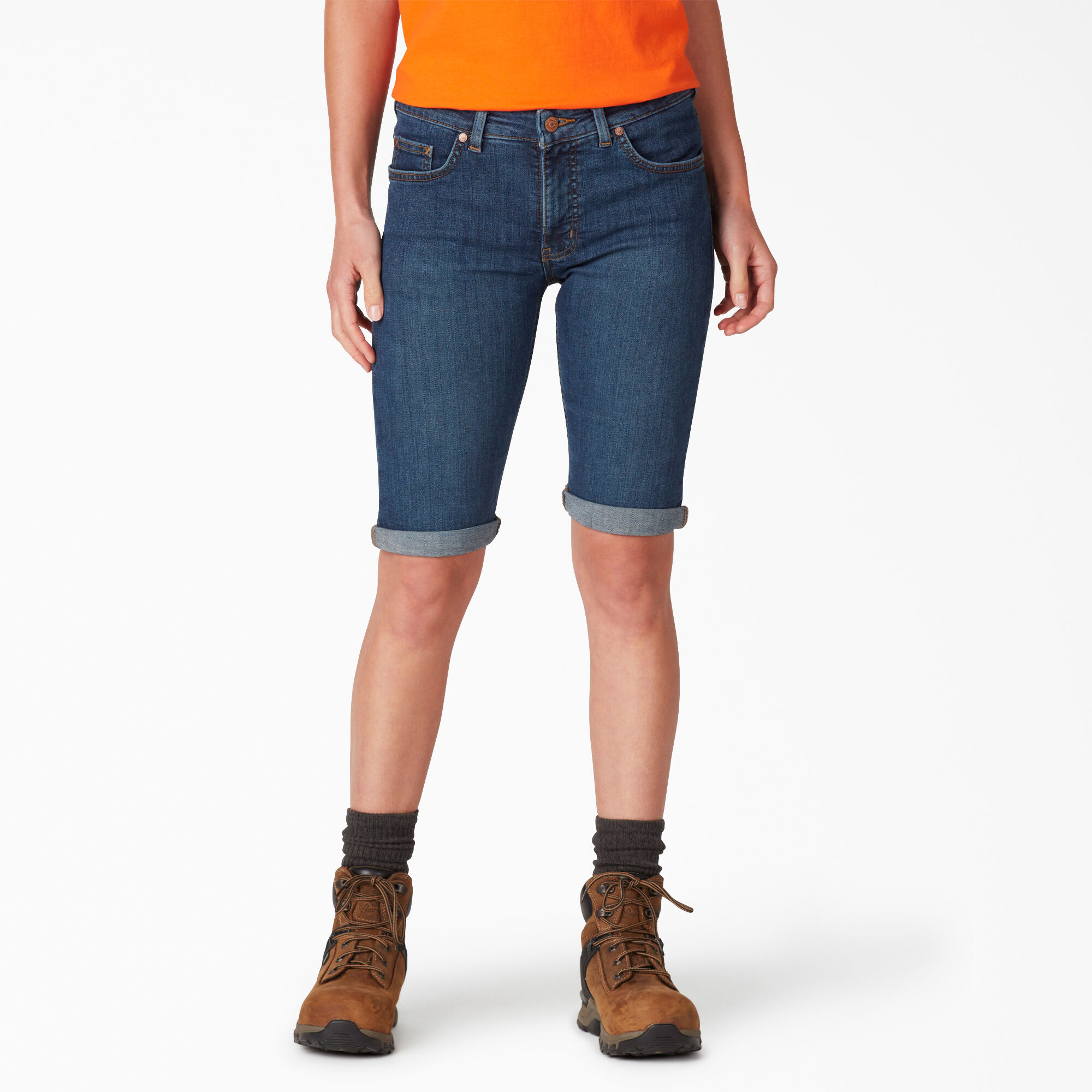 Women’s Perfect Shape Straight Fit Bermuda Jean Shorts, 11