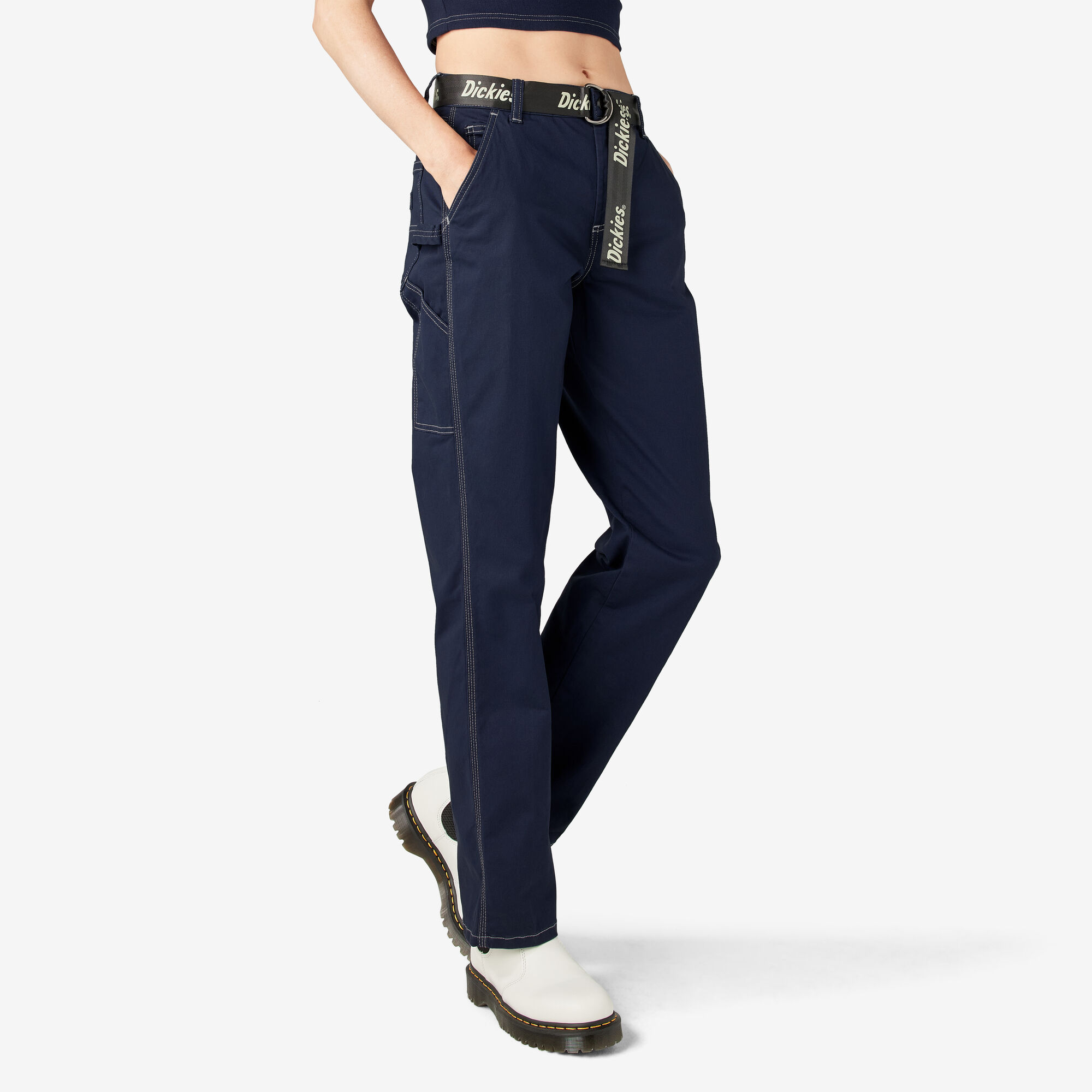 Women's Relaxed Fit Carpenter Pants, Ink Navy