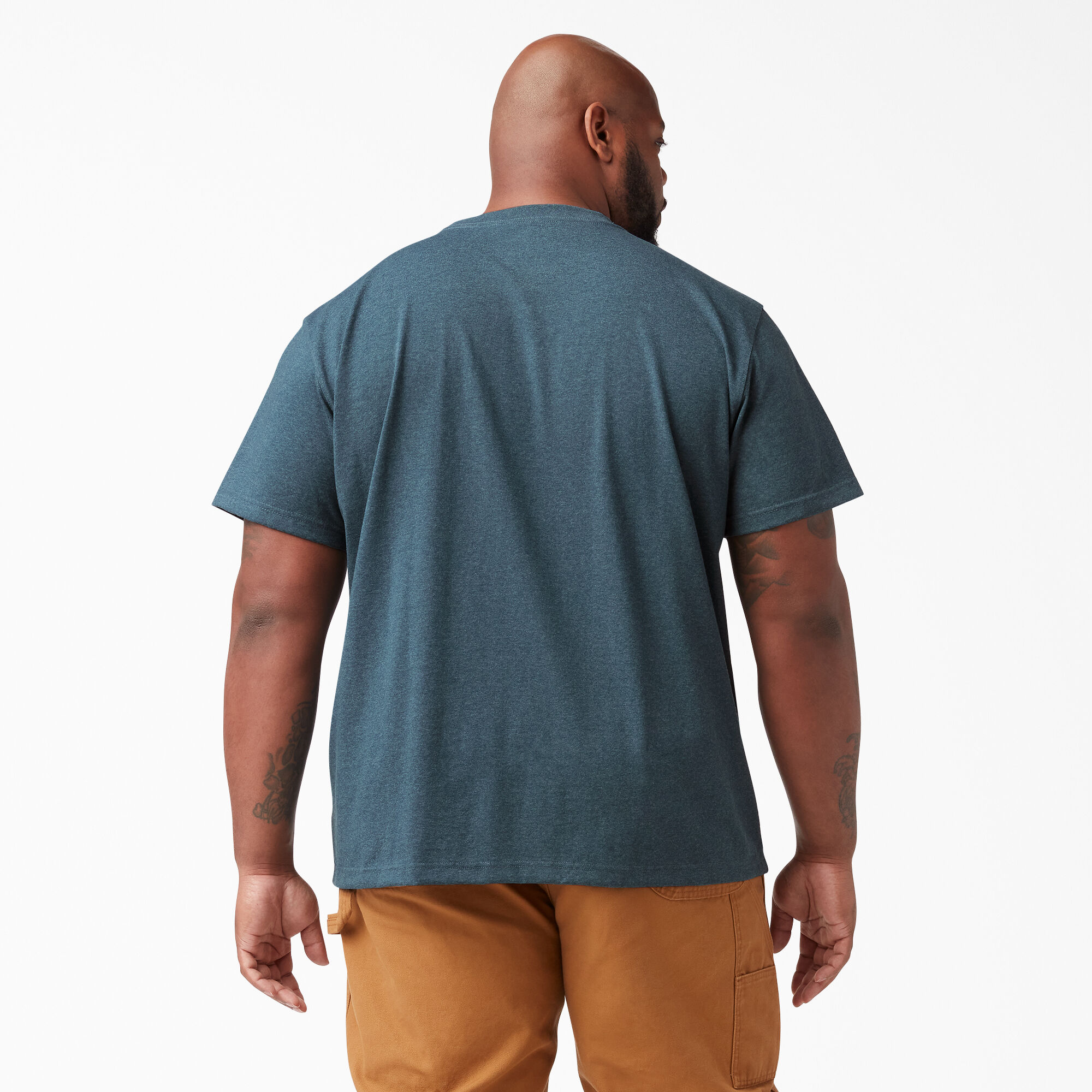 Heavyweight Heathered Short Sleeve Pocket T-Shirt
