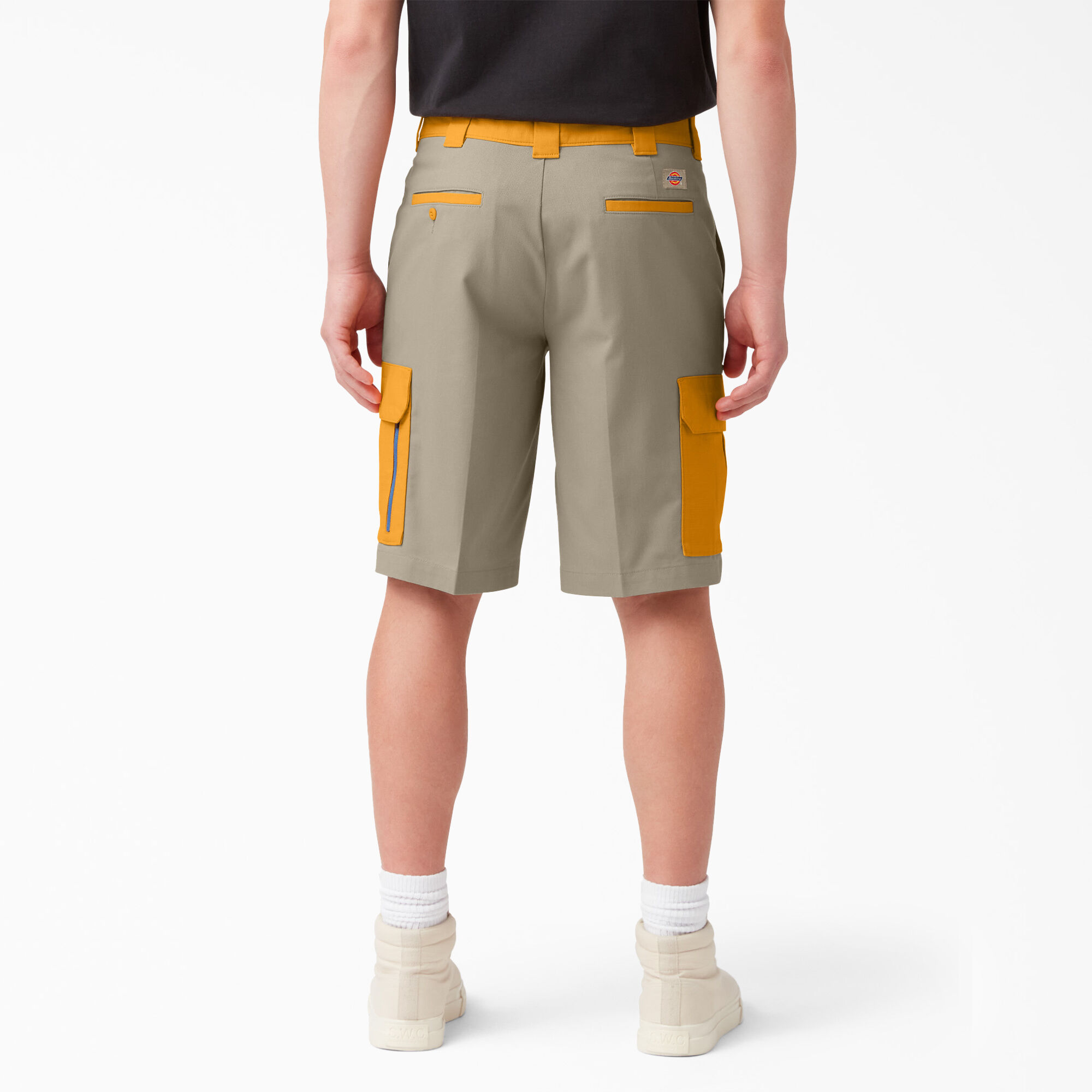 Mixed Media Relaxed Fit Cargo Shorts, 11