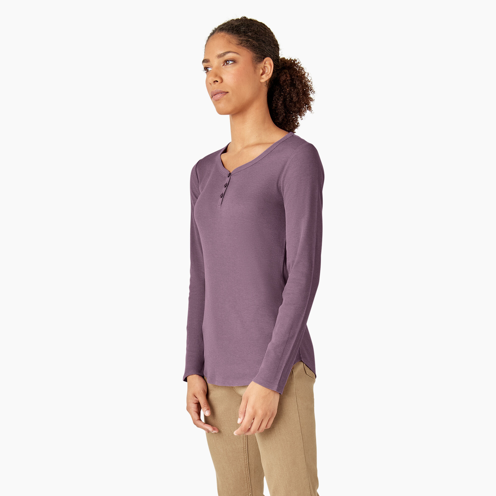 Women's Henley Long Sleeve Shirt