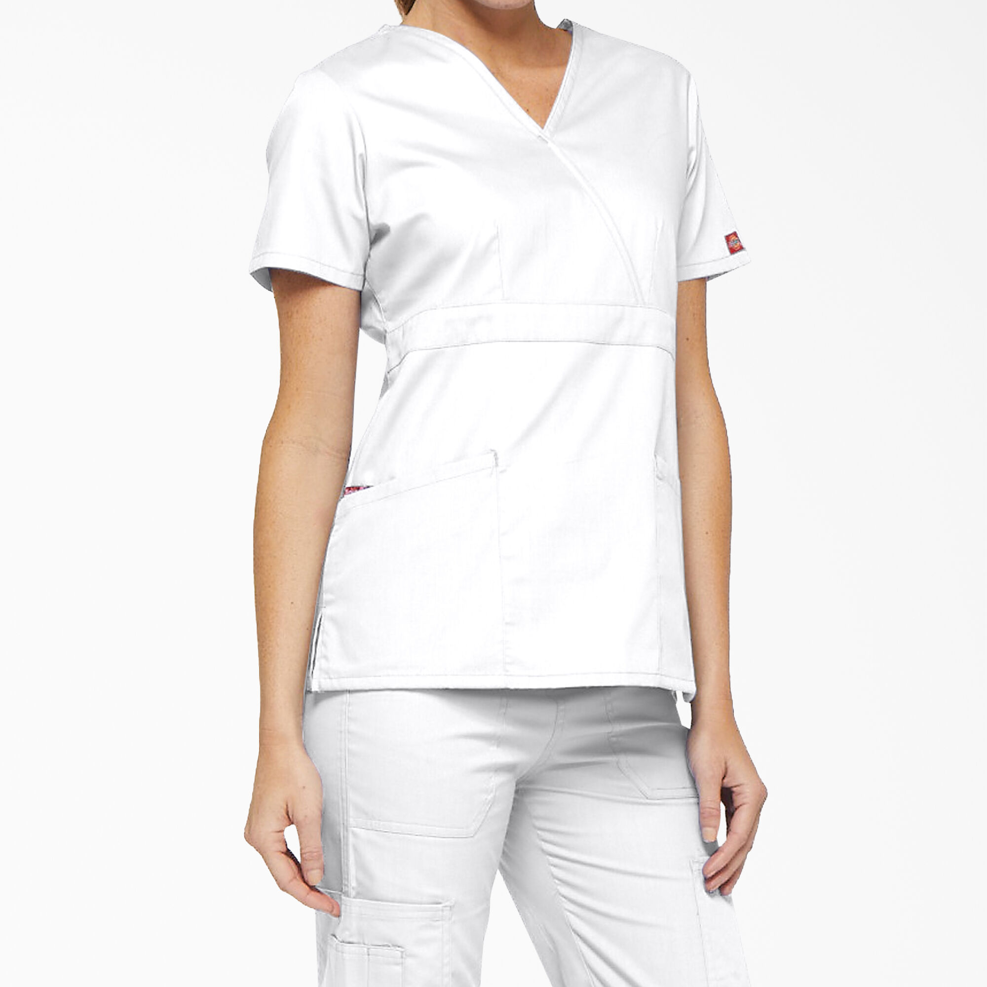 Women's EDS Signature Mock Wrap Scrub Top