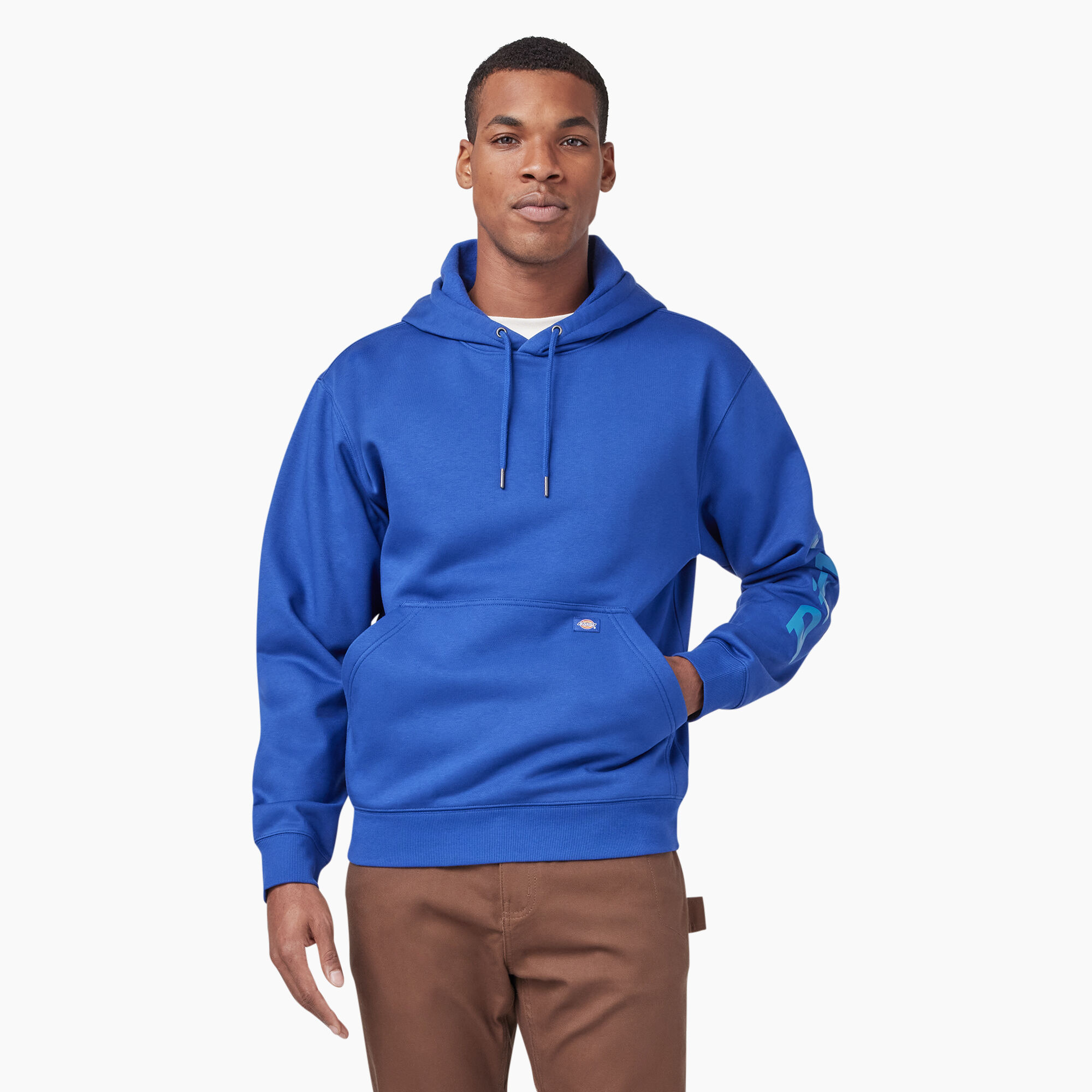 Water Repellent Logo Sleeve Hoodie