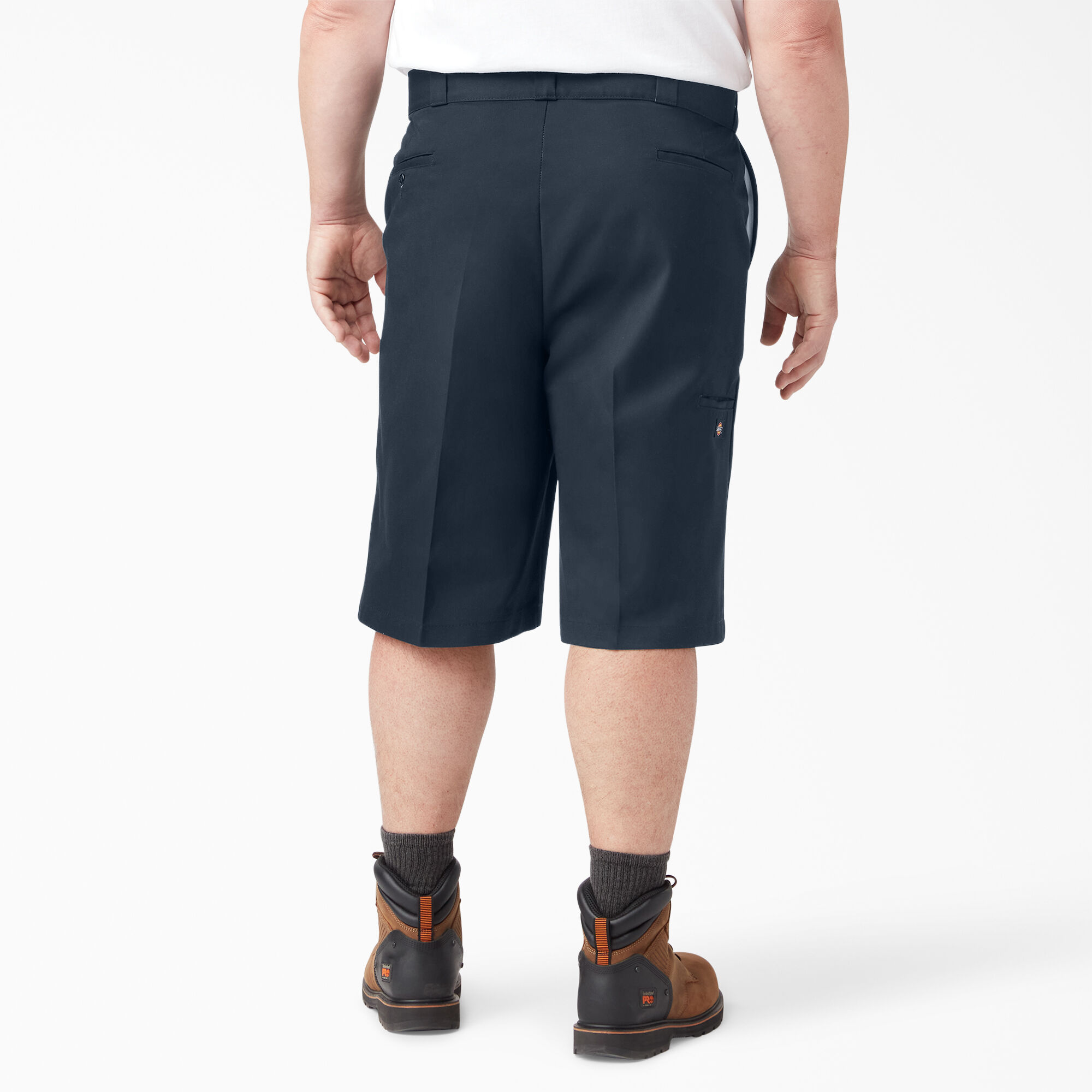 Loose Fit Flat Front Work Shorts, 13