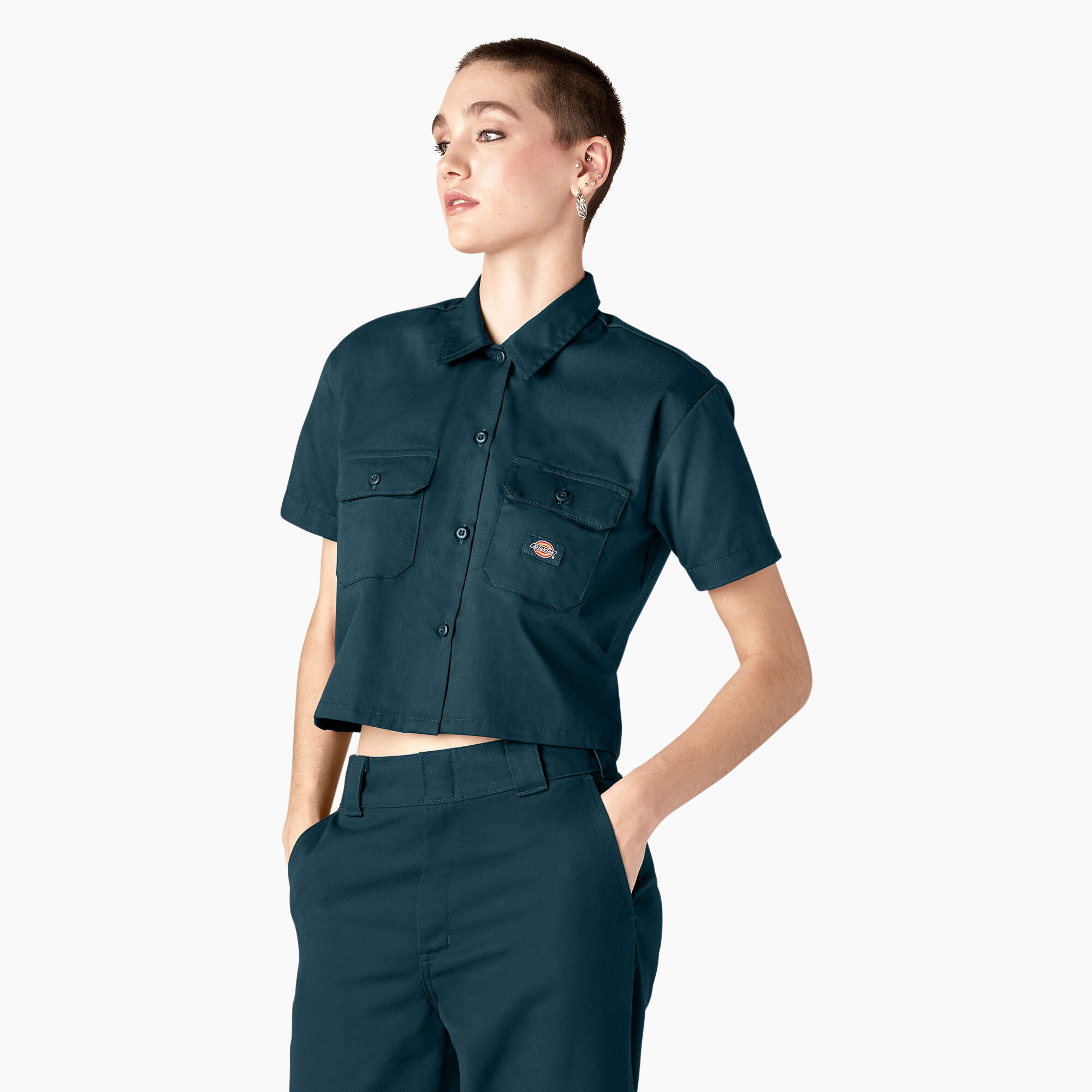 Women's Cropped Work Shirt