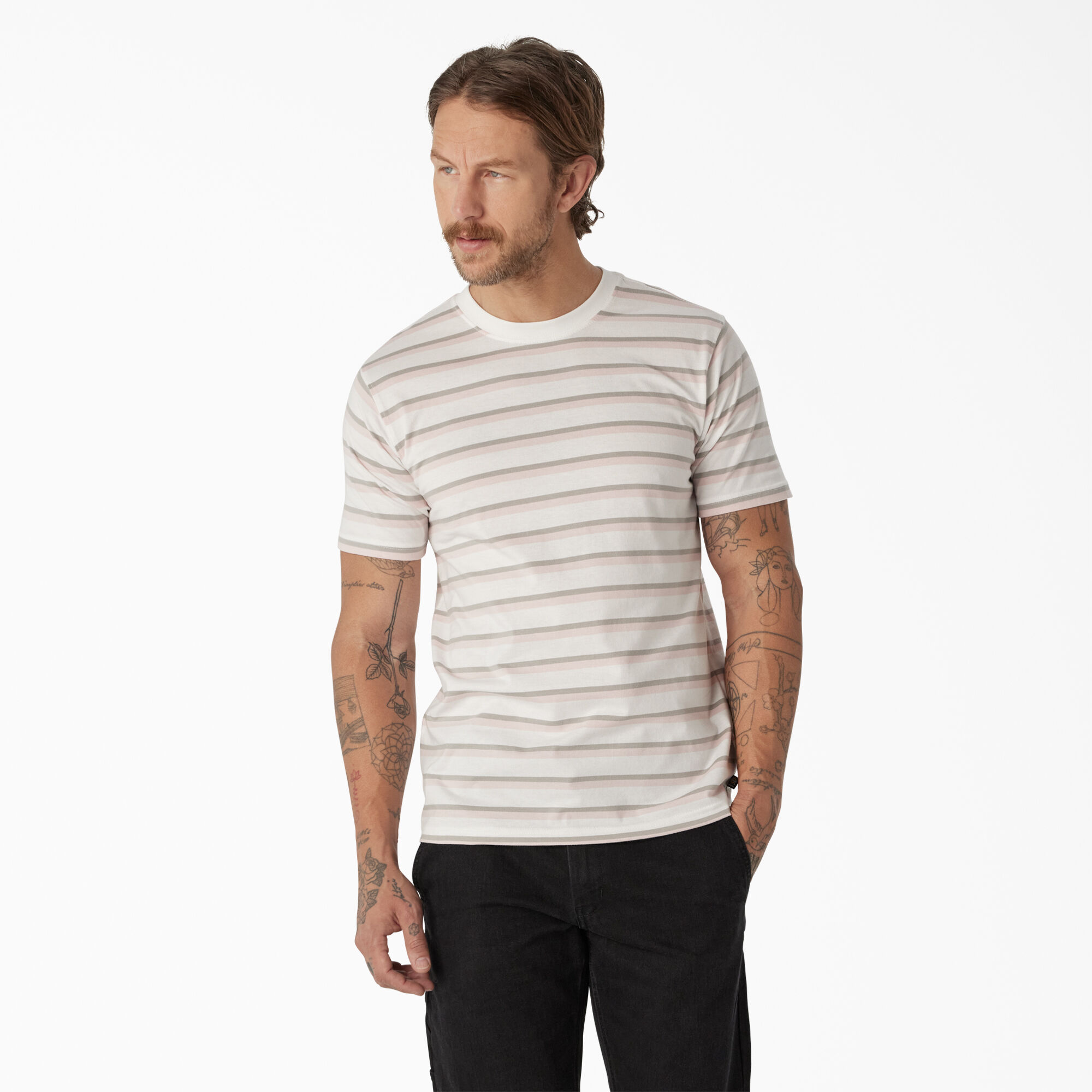 Dickies Skateboarding Striped T-Shirt