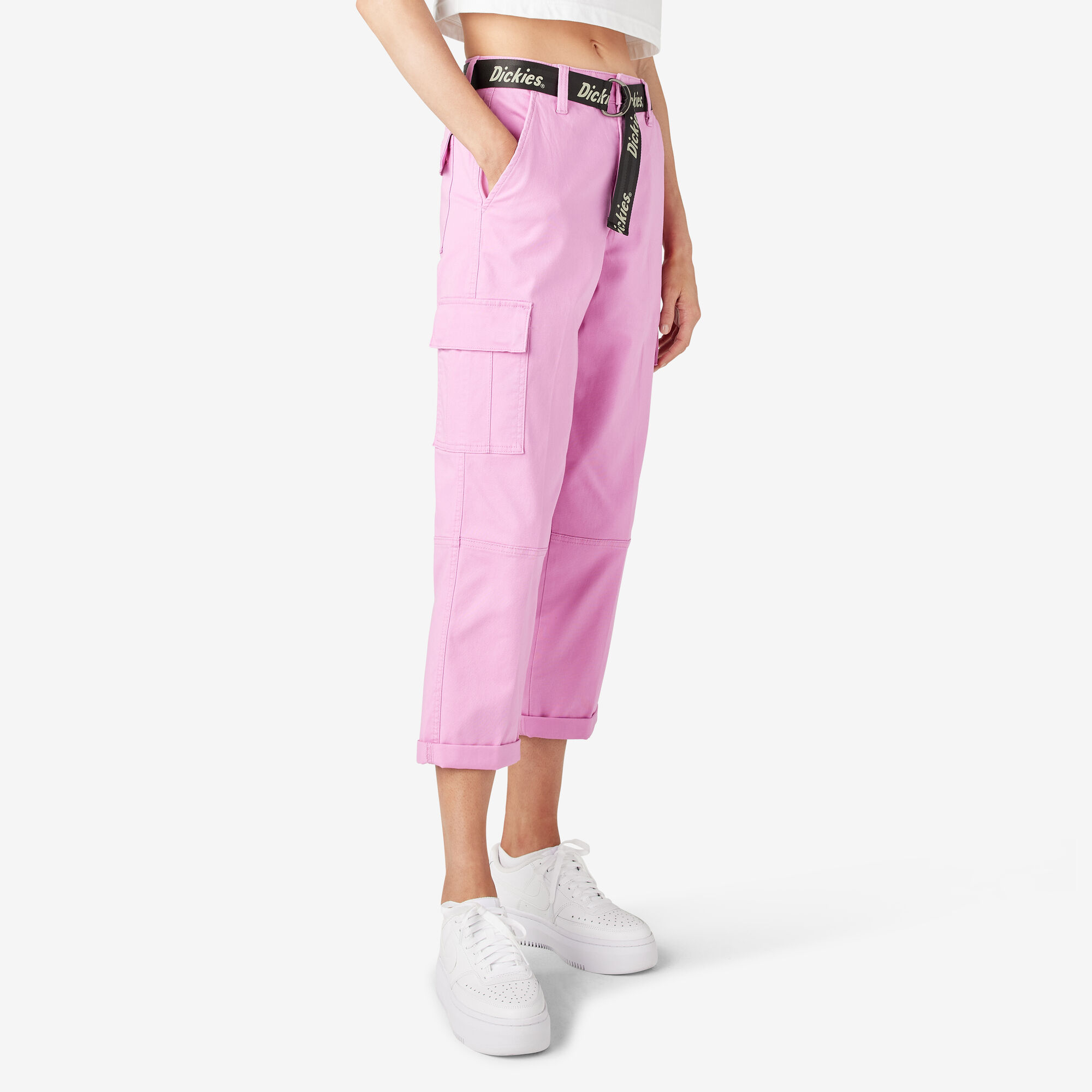 Women's Relaxed Fit Cropped Cargo Pants