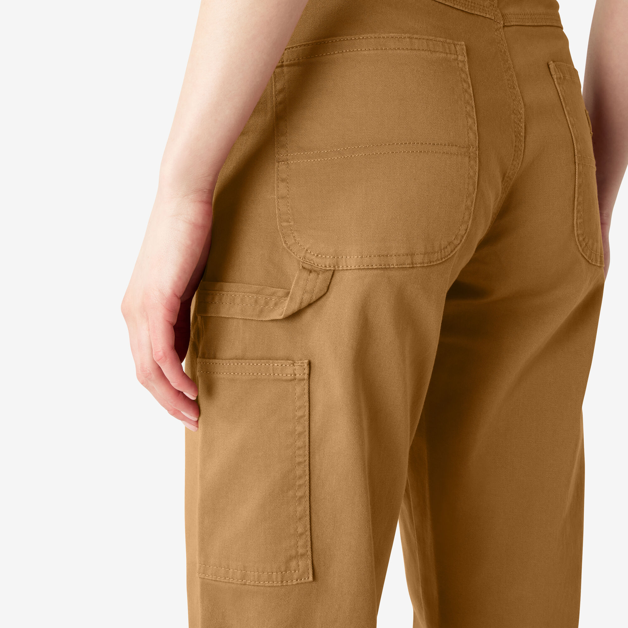 Women's Relaxed Fit Carpenter Pants, Brown Duck