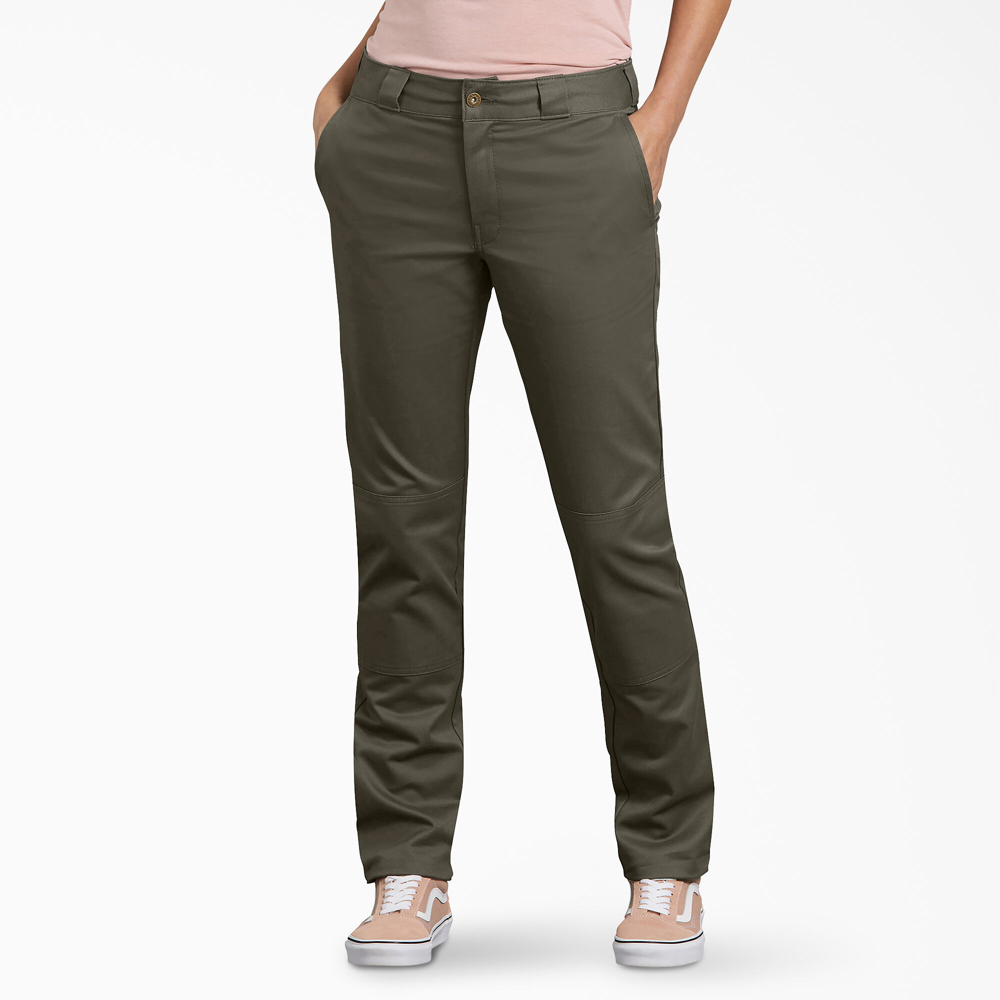 Women's FLEX Slim Fit Double Knee Pants