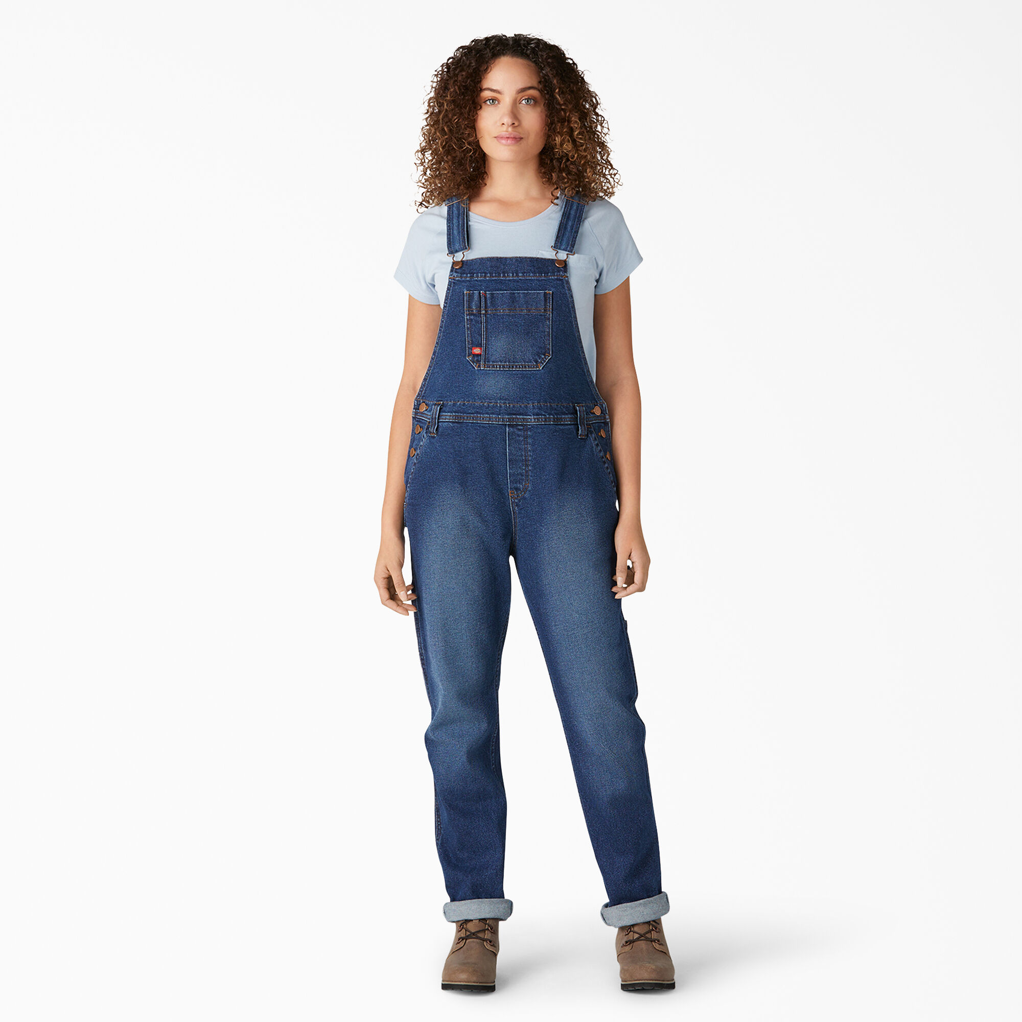 Women’s Denim Boyfriend Fit Bib Overalls