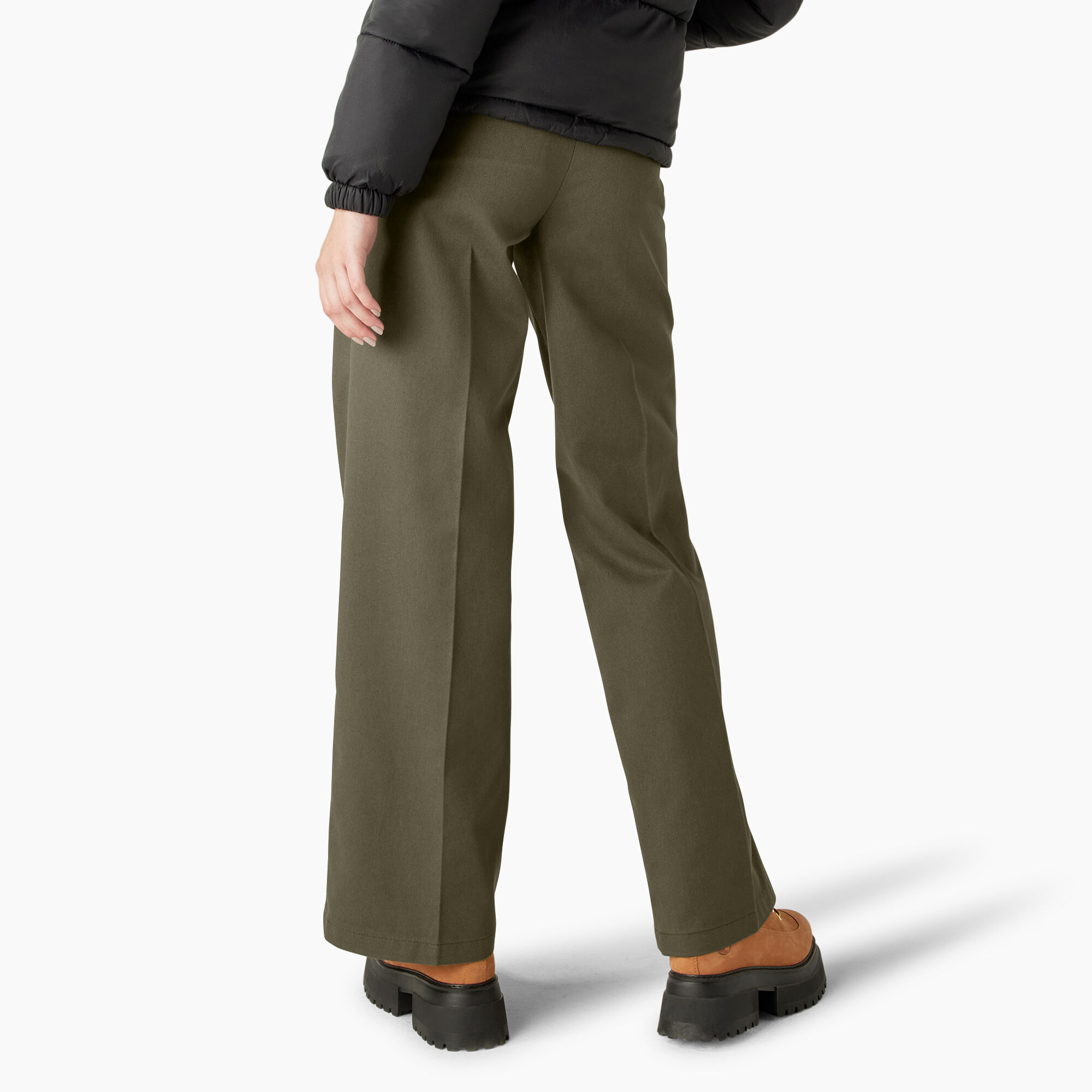 Women's Regular Fit Wide Leg Work Pants